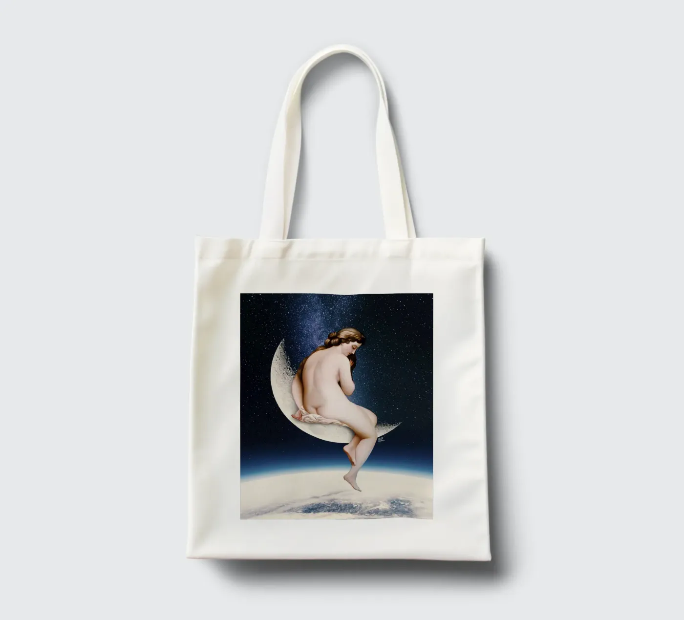 Moonwatcher tote bag by Paste in Place