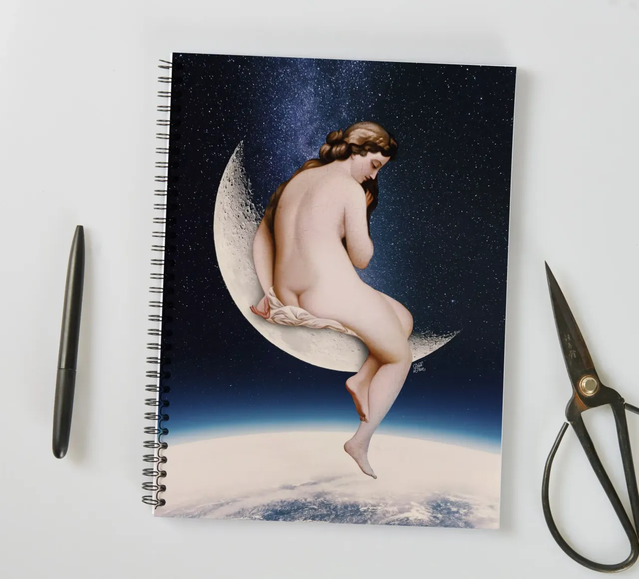 L'observateur de la lune carnet à spirale de Paste in Place