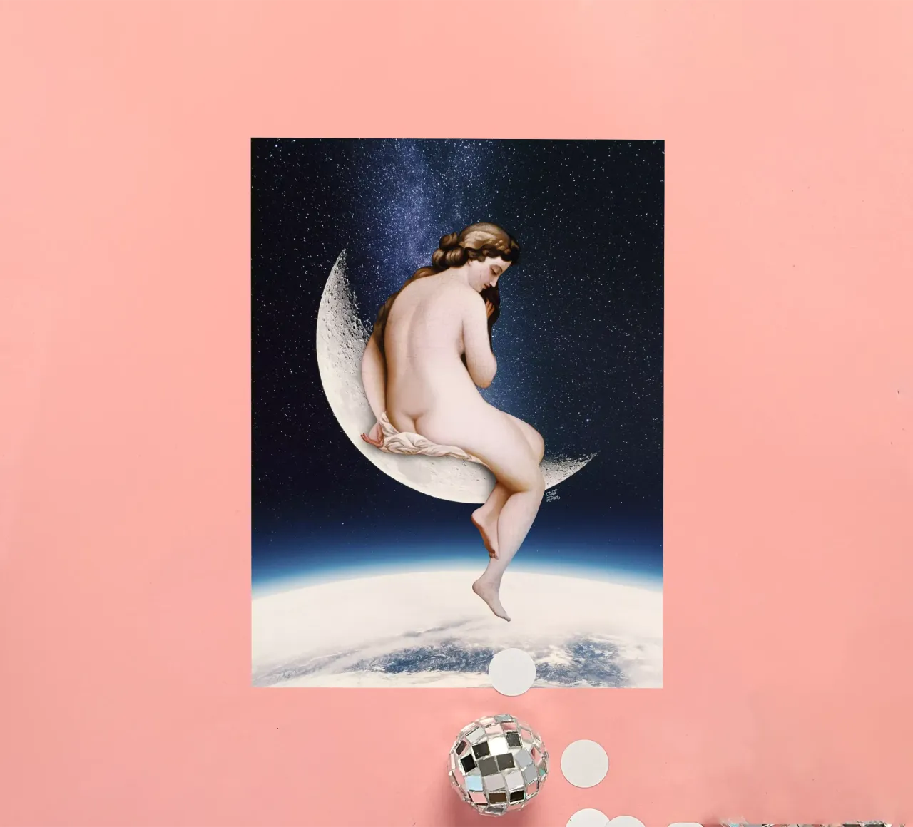 Moonwatcher sticker by Paste in Place