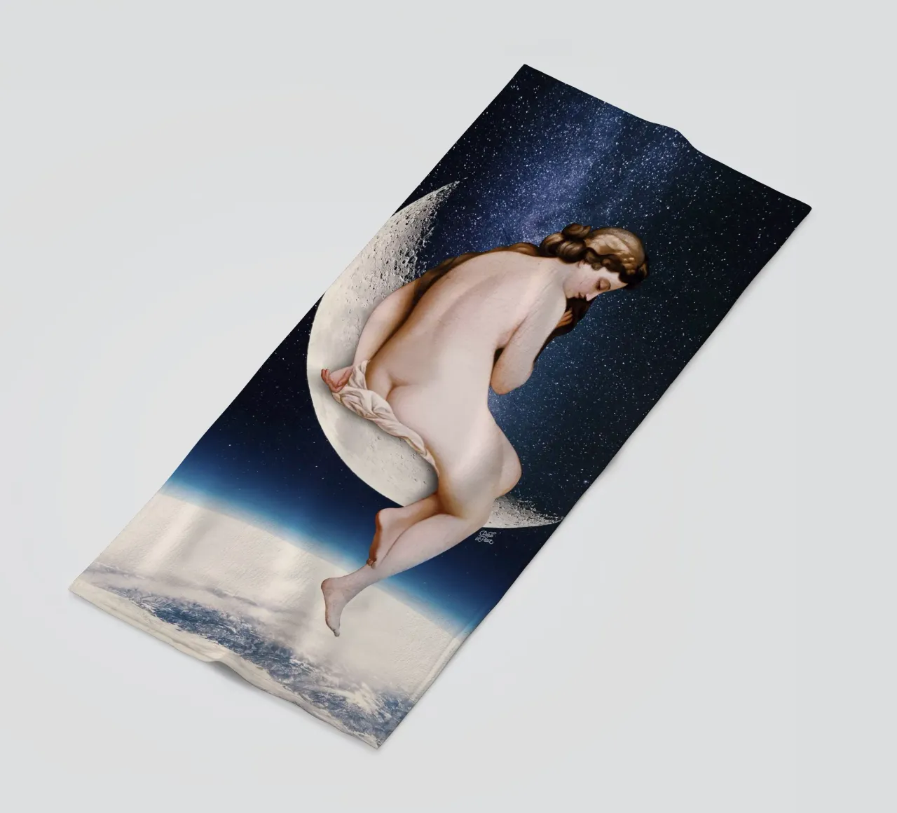 Moonwatcher beach towel by Paste in Place