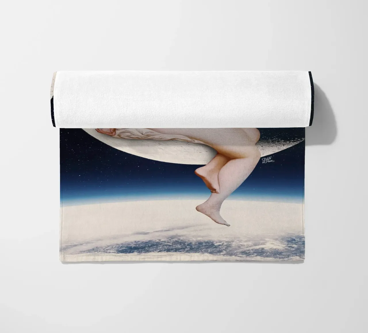 Moonwatcher beach towel by Paste in Place