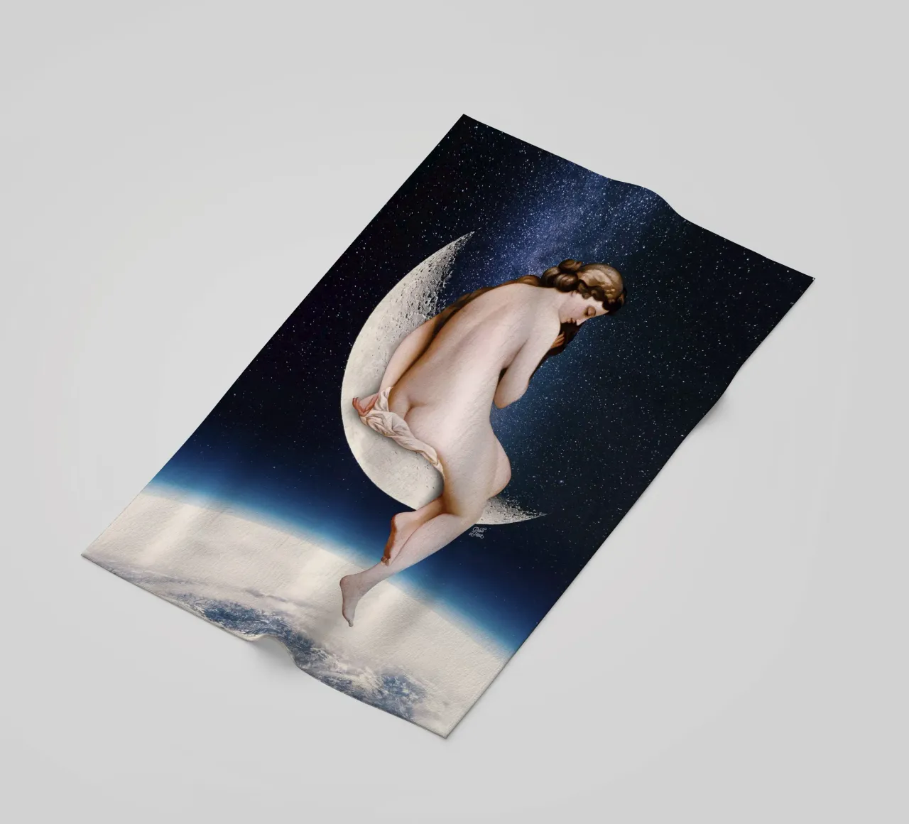 Moonwatcher beach towel by Paste in Place