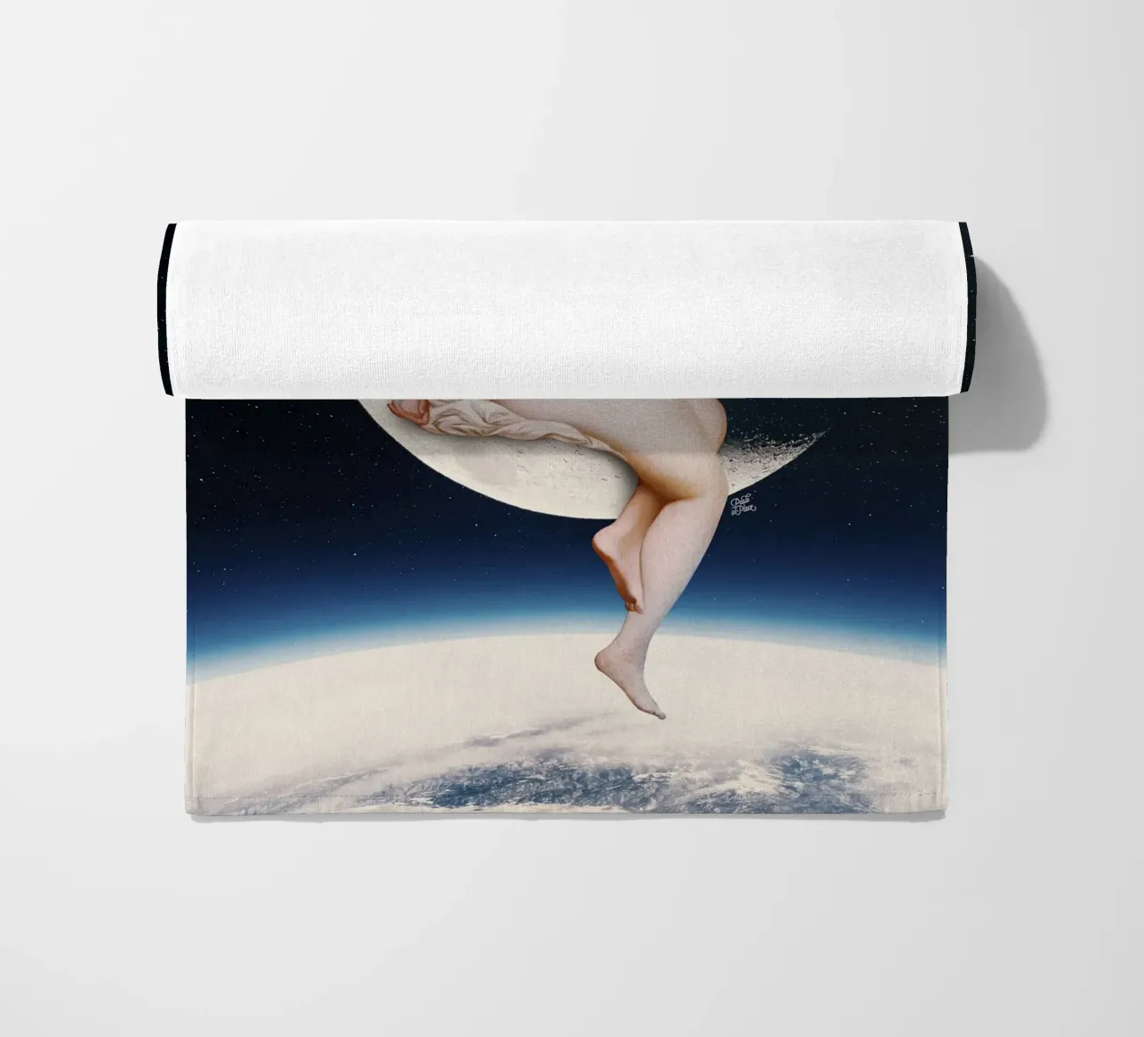 Moonwatcher beach towel by Paste in Place