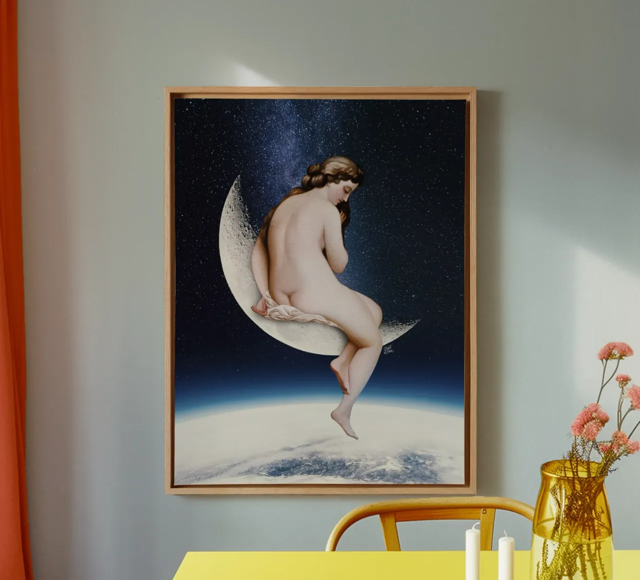 Moonwatcher canvas by Paste in Place