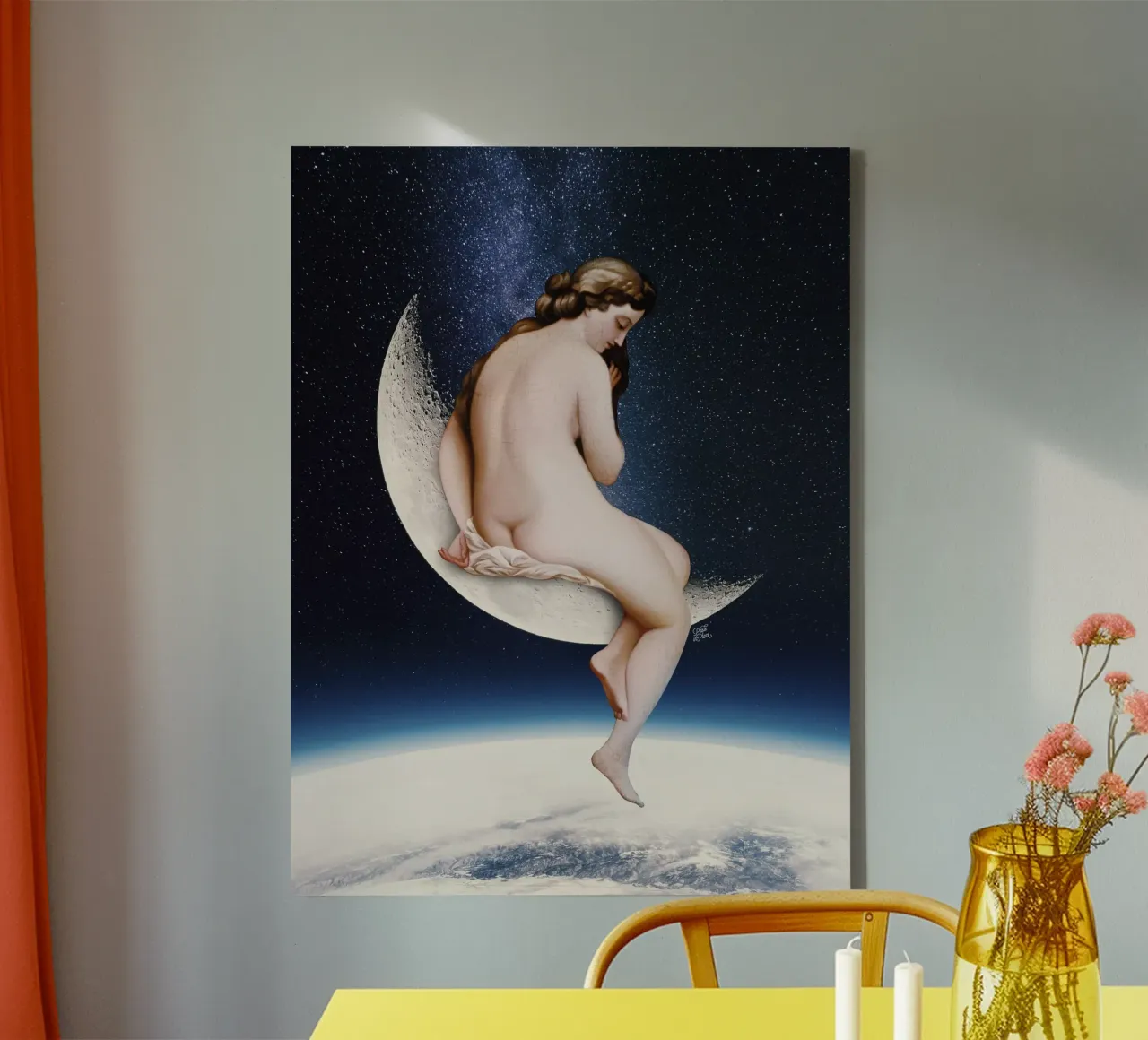 Moonwatcher canvas by Paste in Place