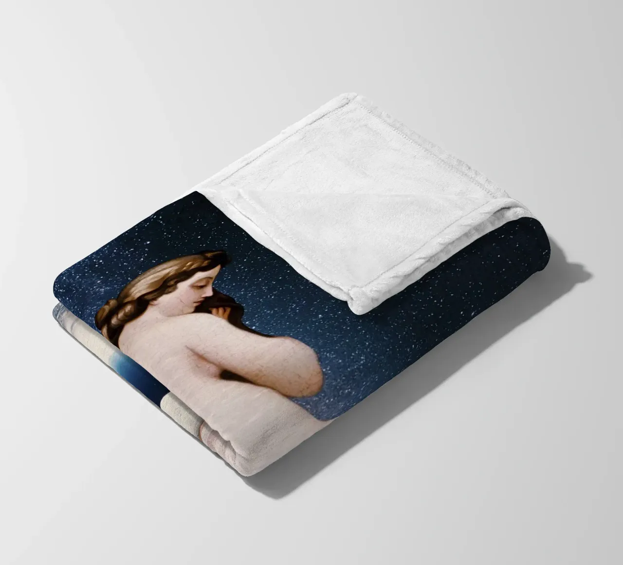 Mondbeobachter Fleecedecke von Paste in Place