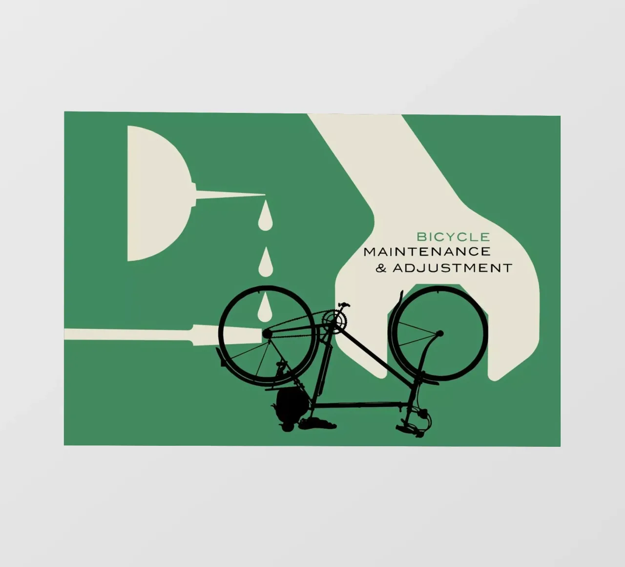 Bicycle Maintenance and Adjustment pellicola backlit da Hemingway Design
