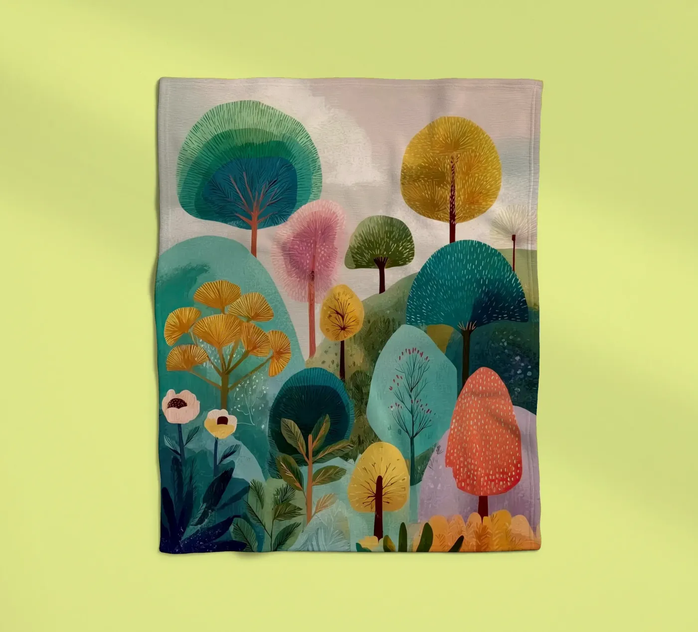 Candy Forest Fleecedecke von Amelie Rose