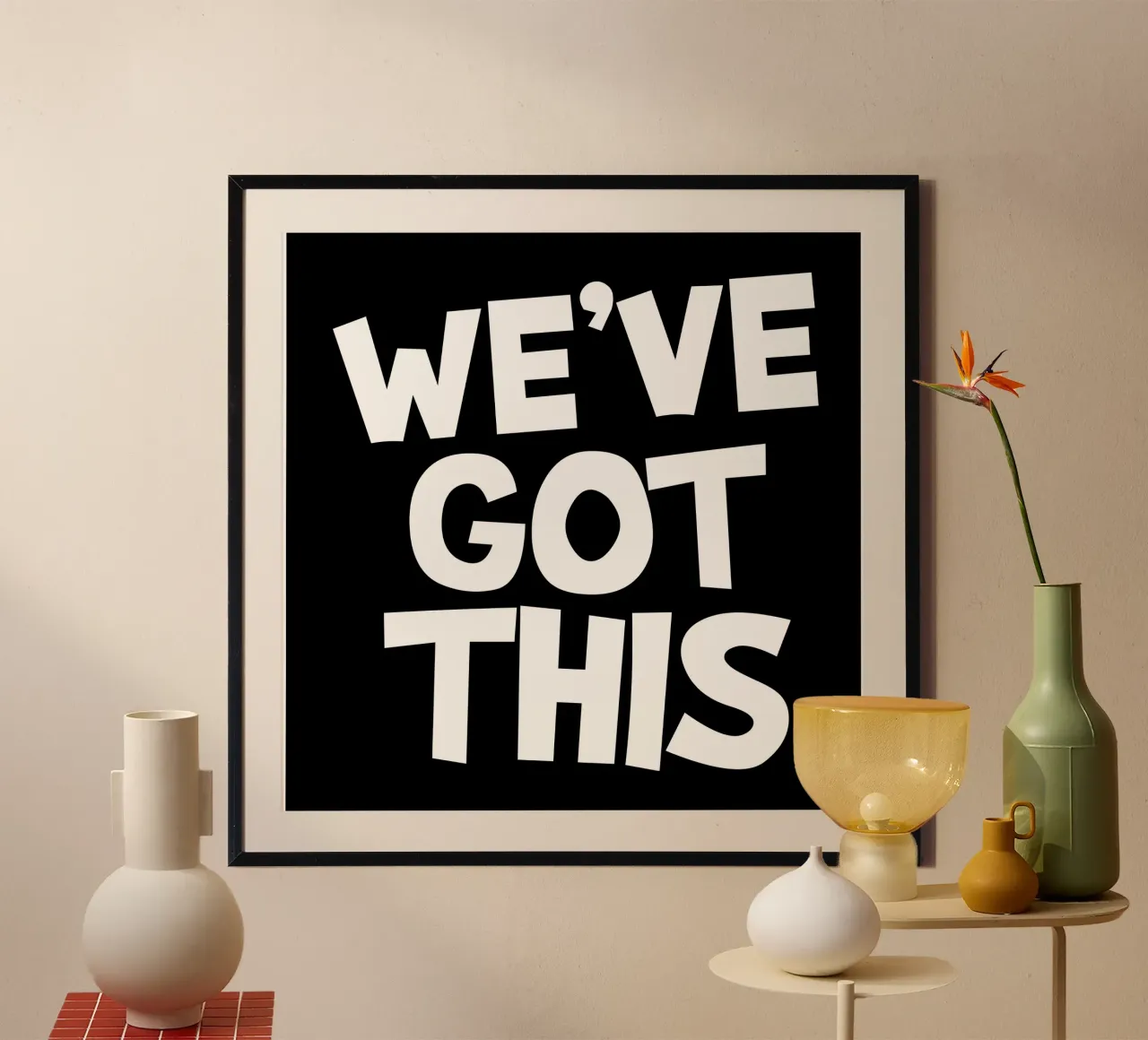 We've got this poster con telaio in alluminio da happieeagle