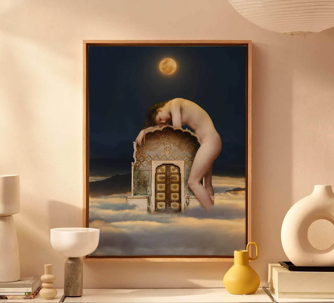 Gatekeeper of Destiny canvas with Floater frame by Paste in Place