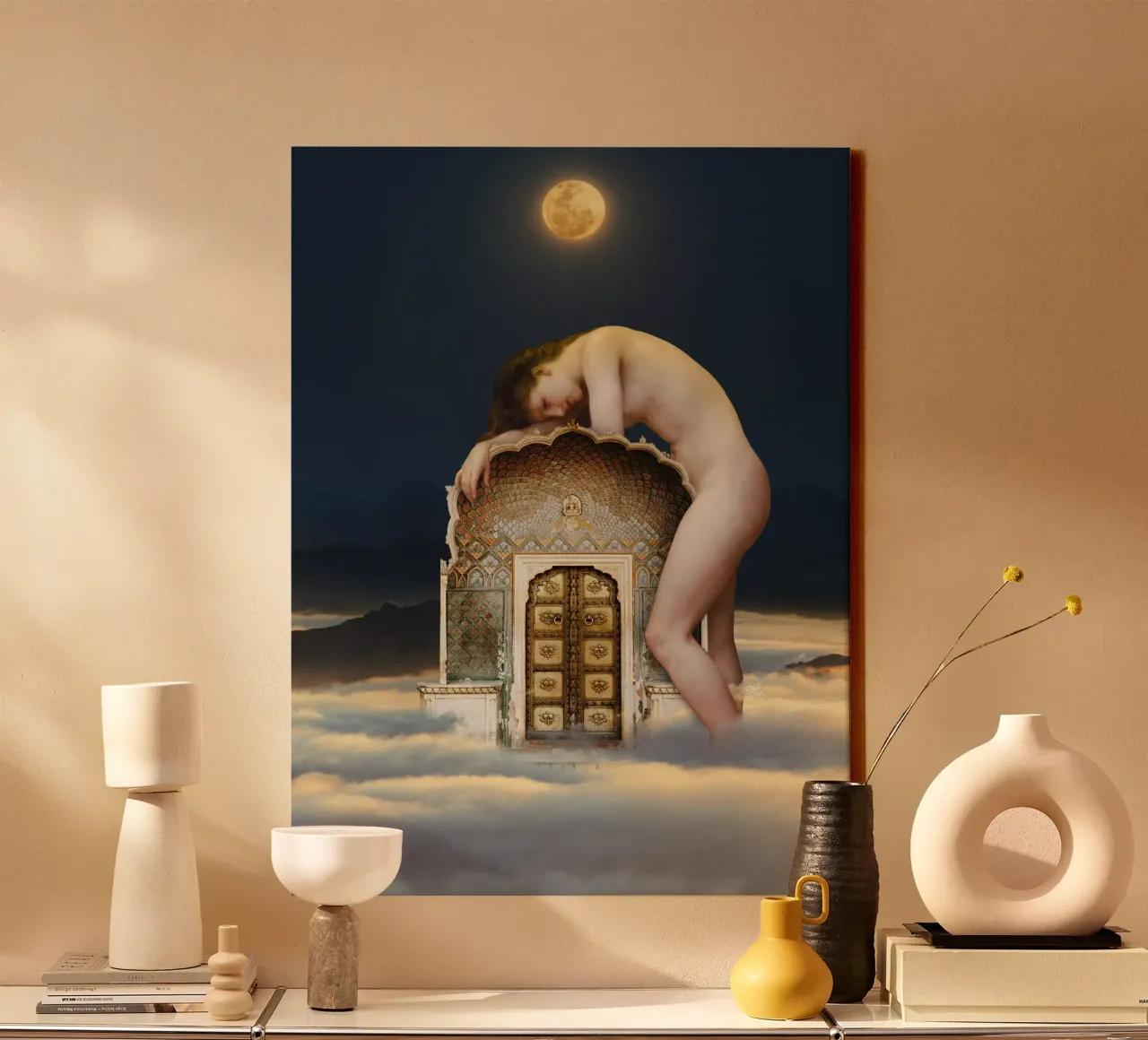 Gatekeeper of Destiny canvas with Floater frame by Paste in Place