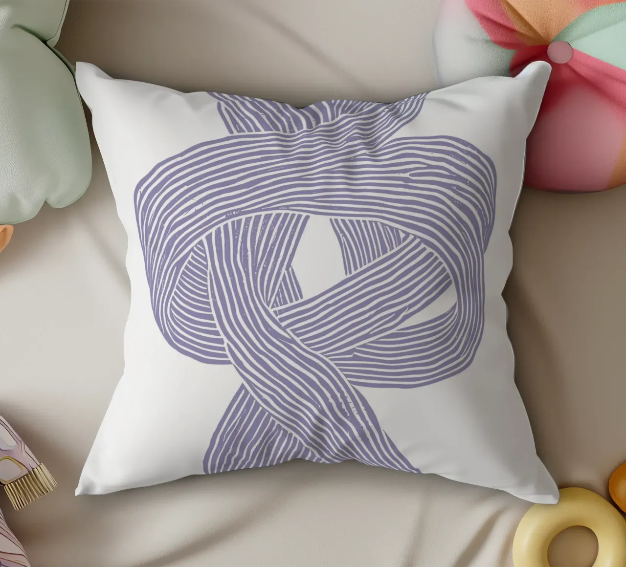 Knots No 1 cuscino da treechild
