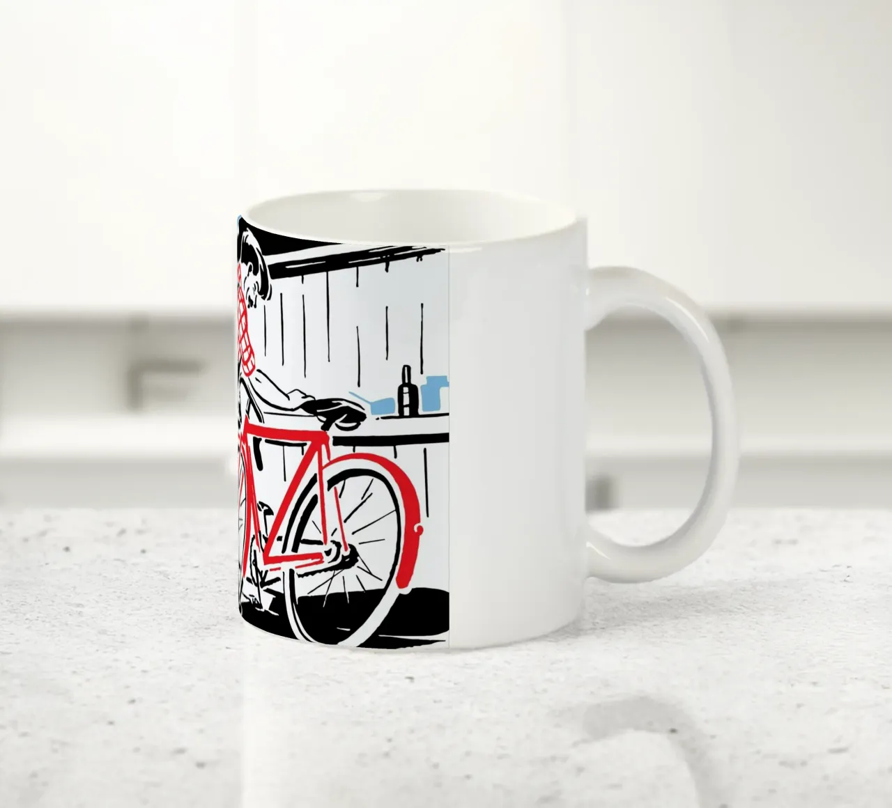 Red Bike tazza in ceramica da Hemingway Design