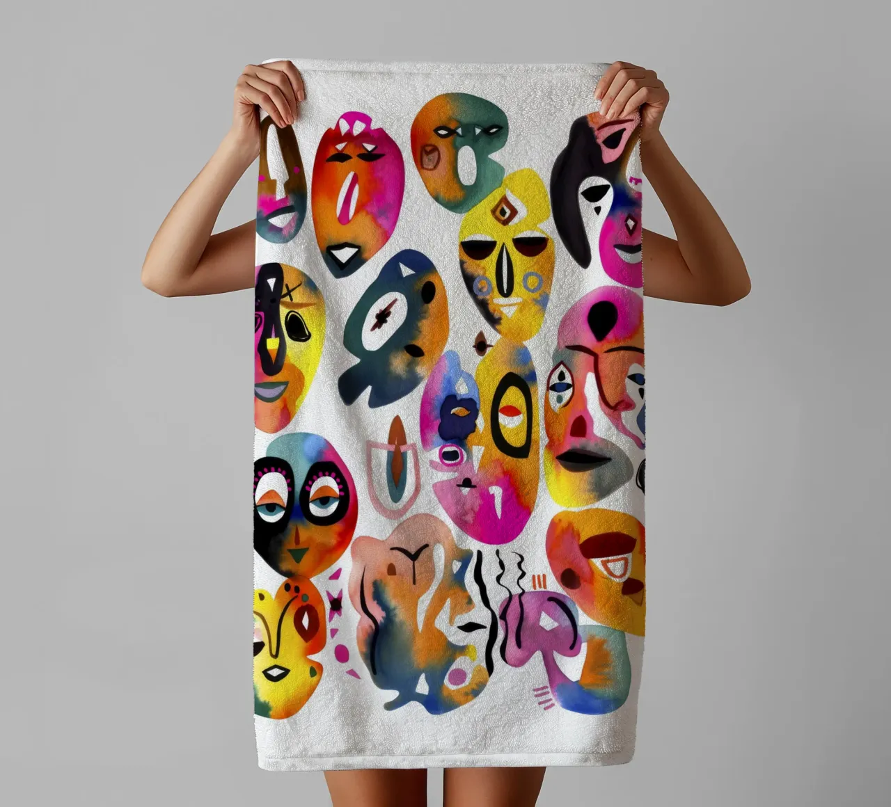 Masks asciugamano da bagno da treechild