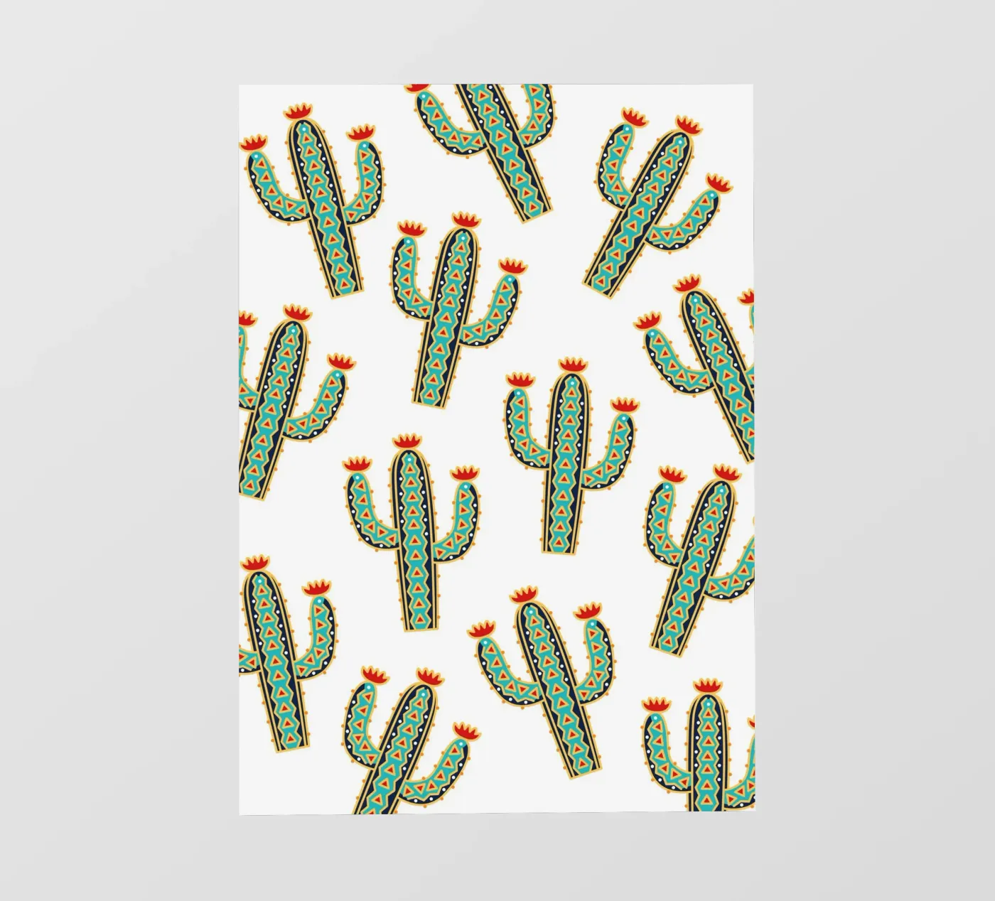 Cute cactus pattern pellicola backlit da Happypatterns