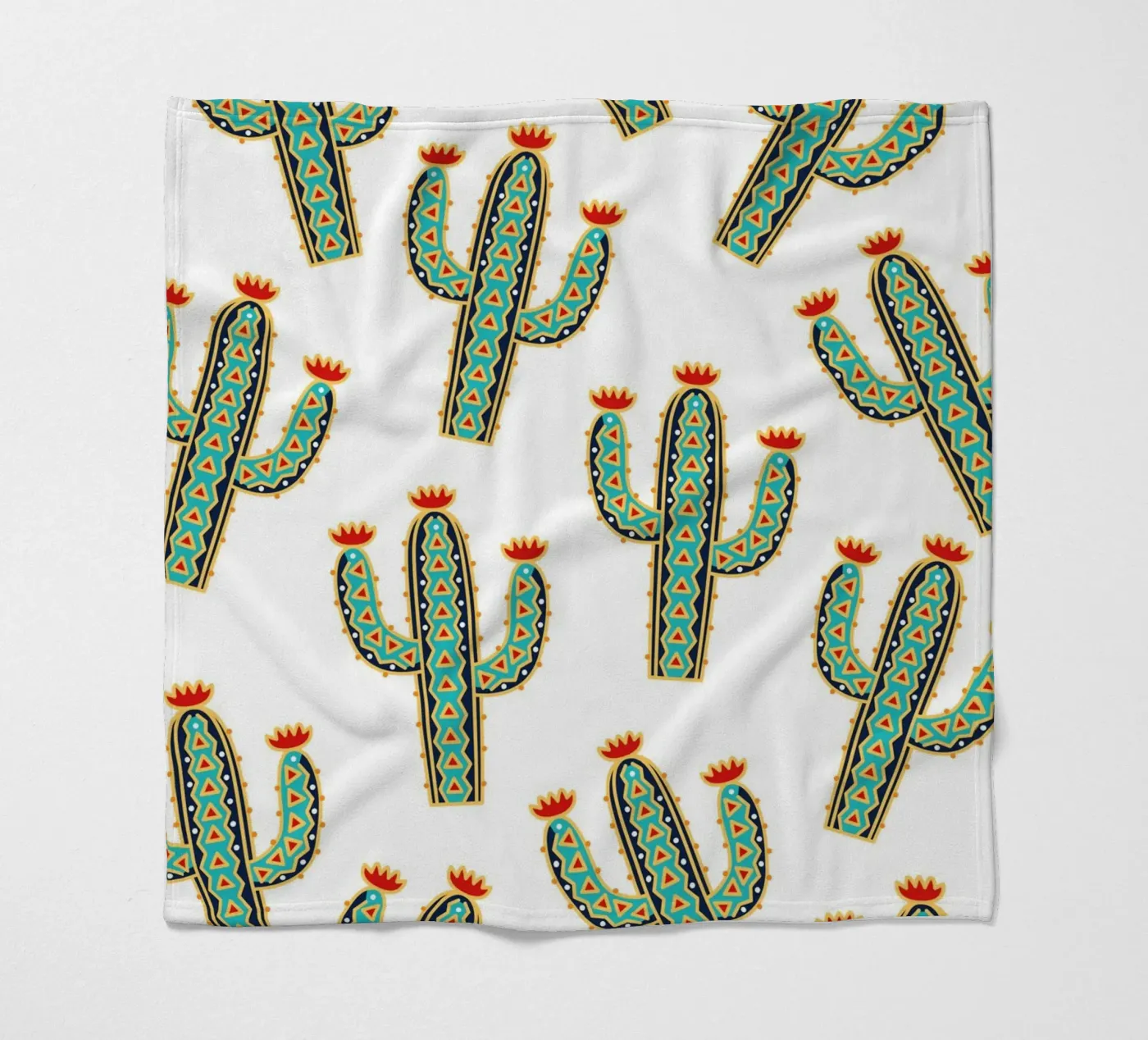 Cute cactus pattern Fleecedecke von Happypatterns
