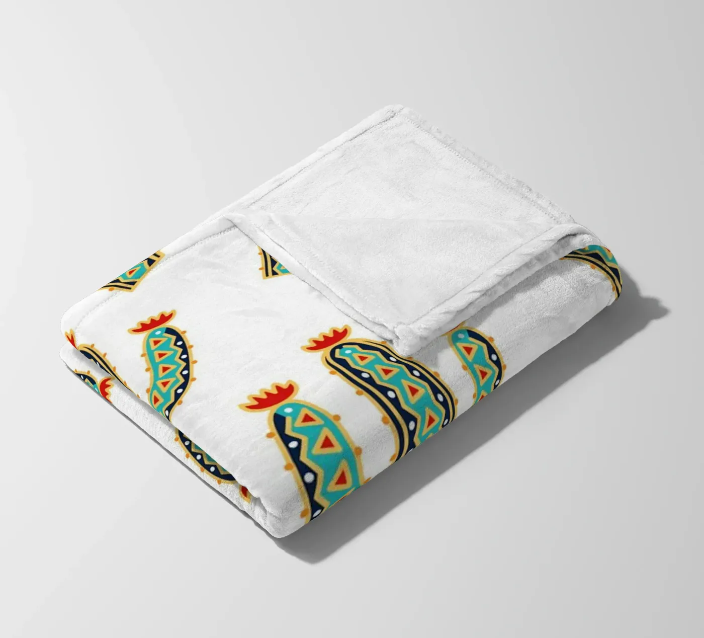 Cute cactus pattern Fleecedecke von Happypatterns