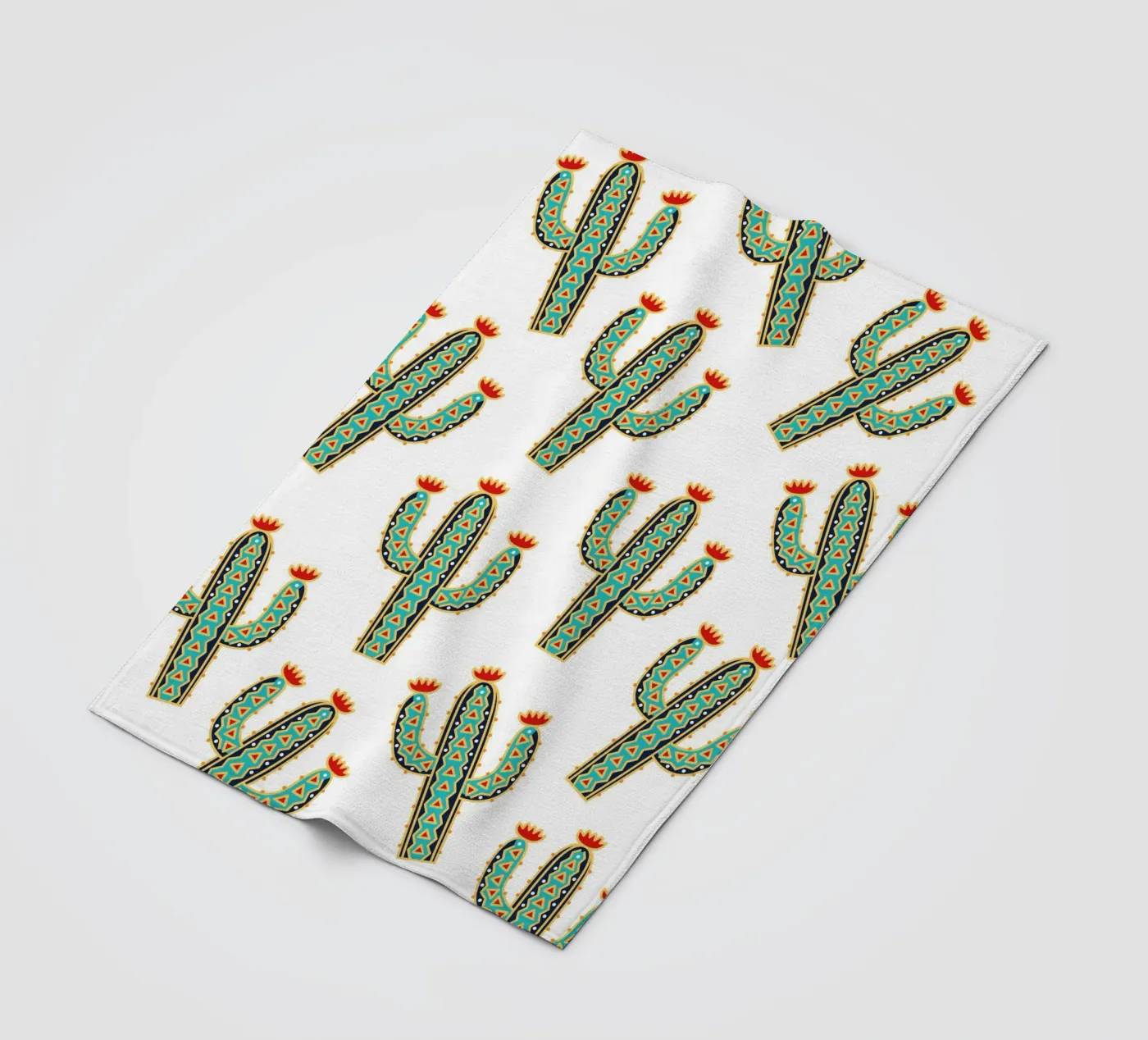 Cute cactus pattern Fleecedecke von Happypatterns