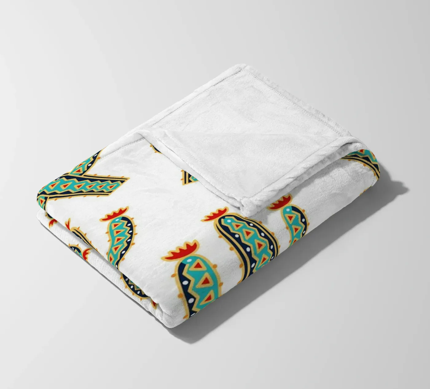 Cute cactus pattern Fleecedecke von Happypatterns