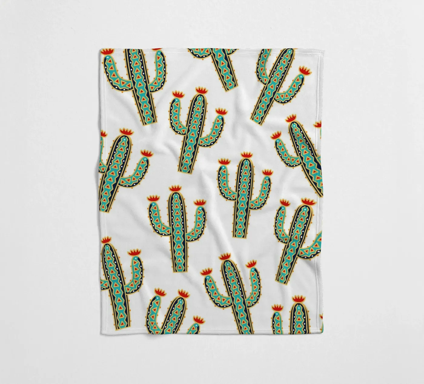 Cute cactus pattern Fleecedecke von Happypatterns
