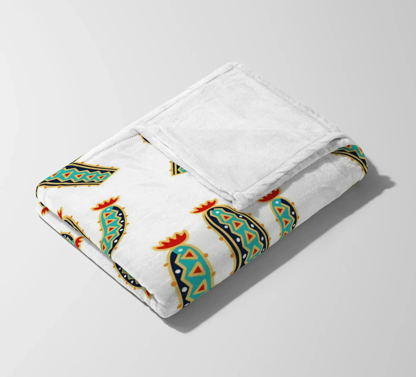 Cute cactus pattern Fleecedecke von Happypatterns