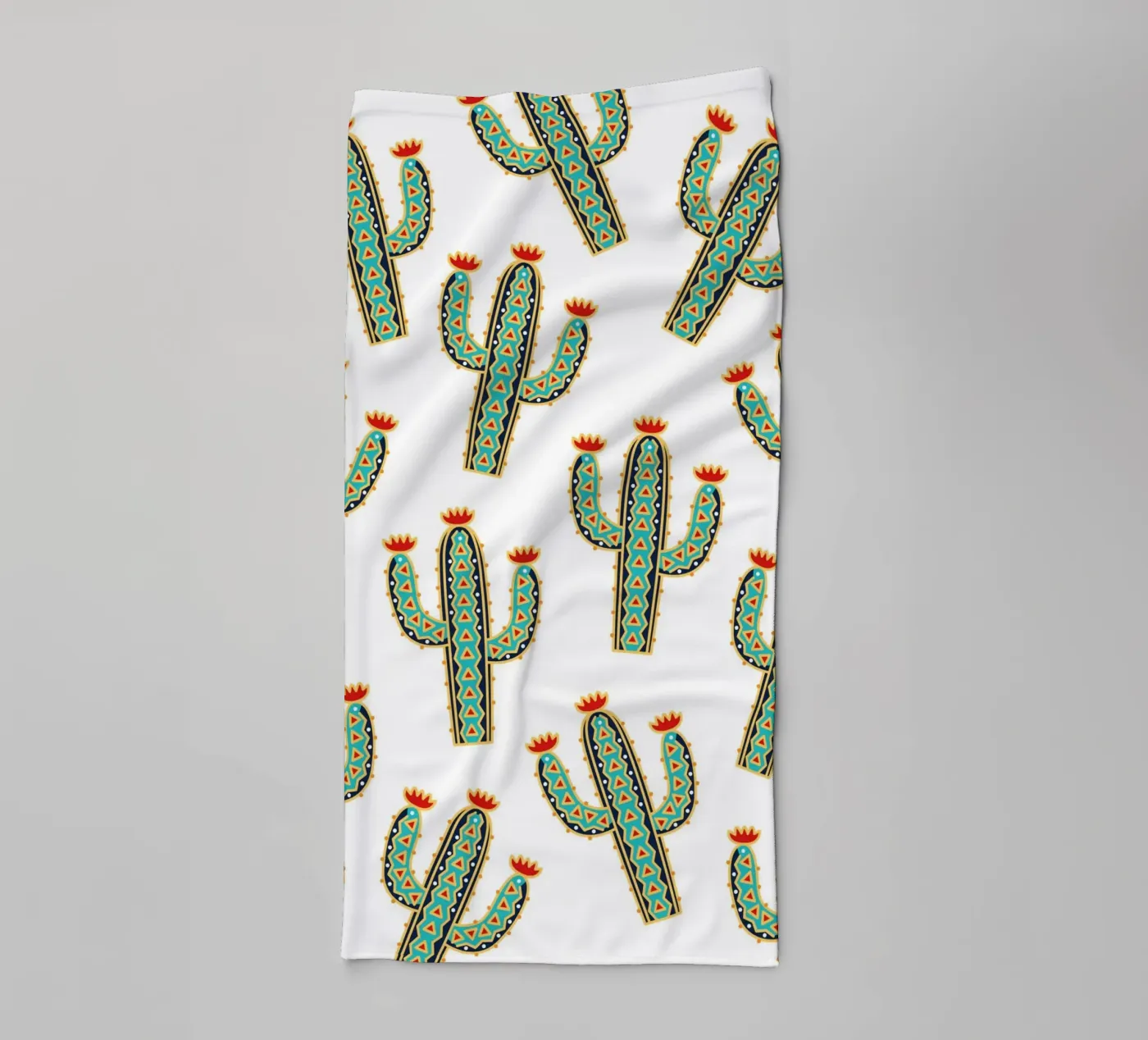 Cute cactus pattern towel by Happypatterns