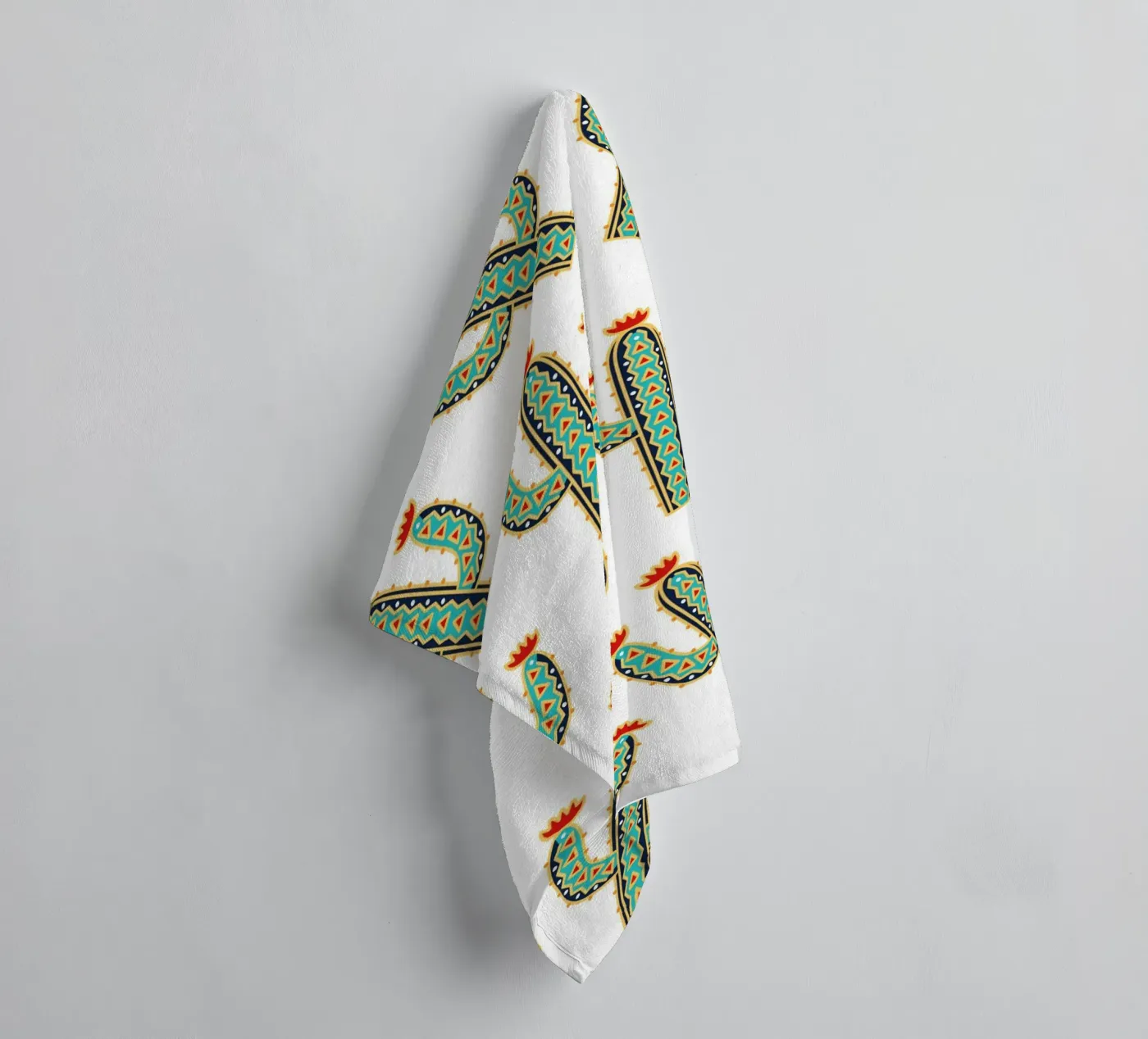 Cute cactus pattern towel by Happypatterns