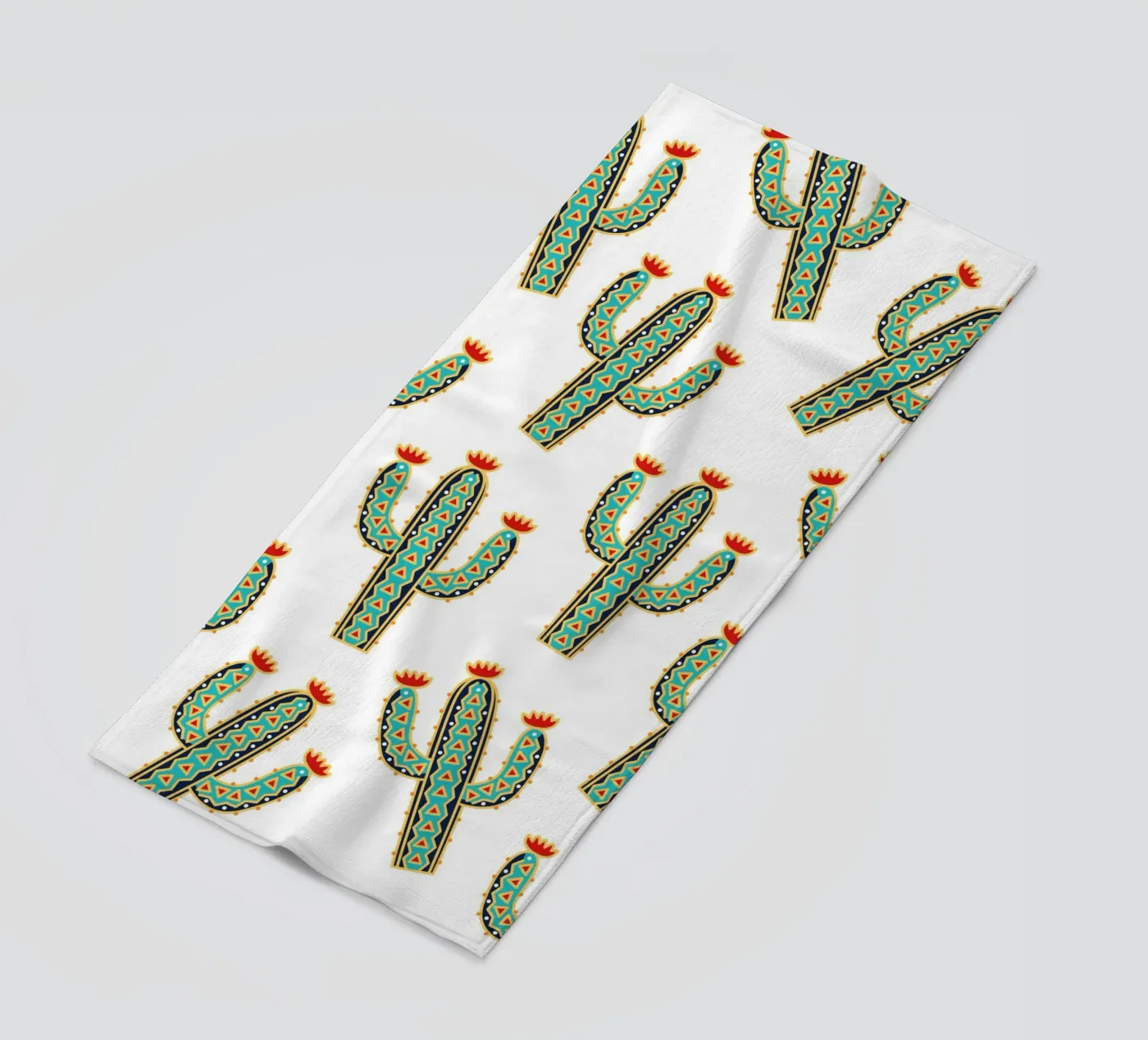 Cute cactus pattern telo mare da Happypatterns