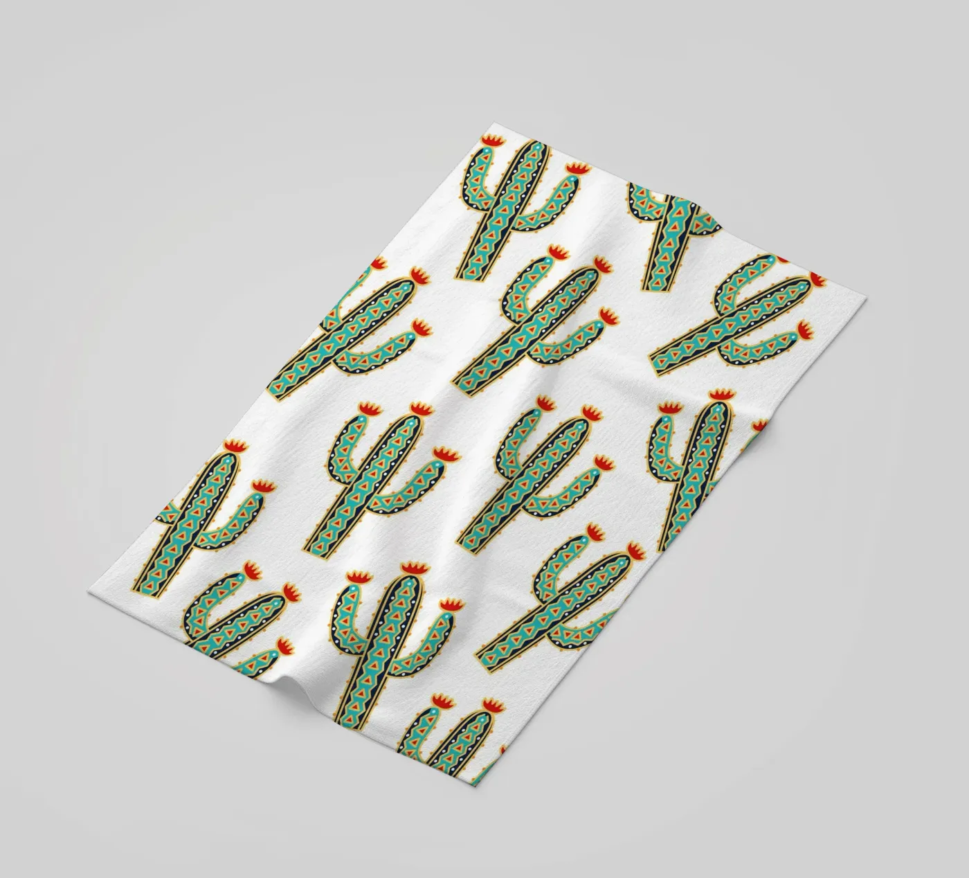 Cute cactus pattern telo mare da Happypatterns