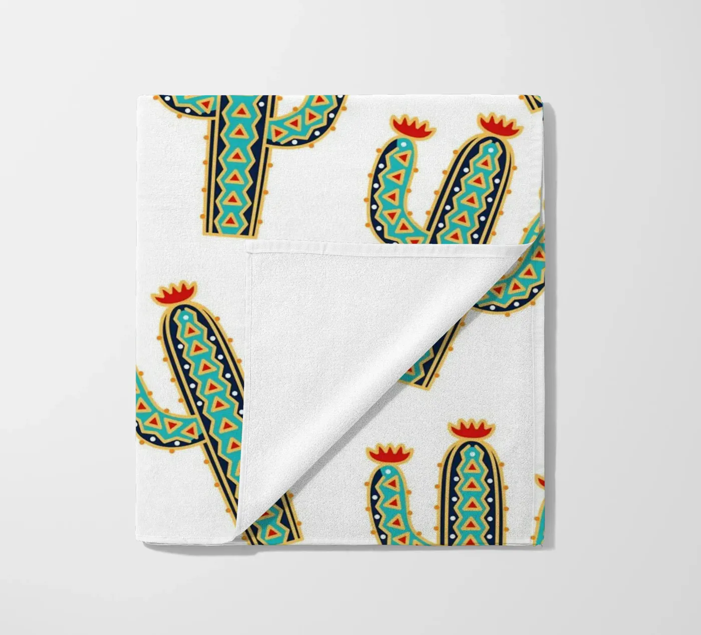 Cute cactus pattern telo mare da Happypatterns