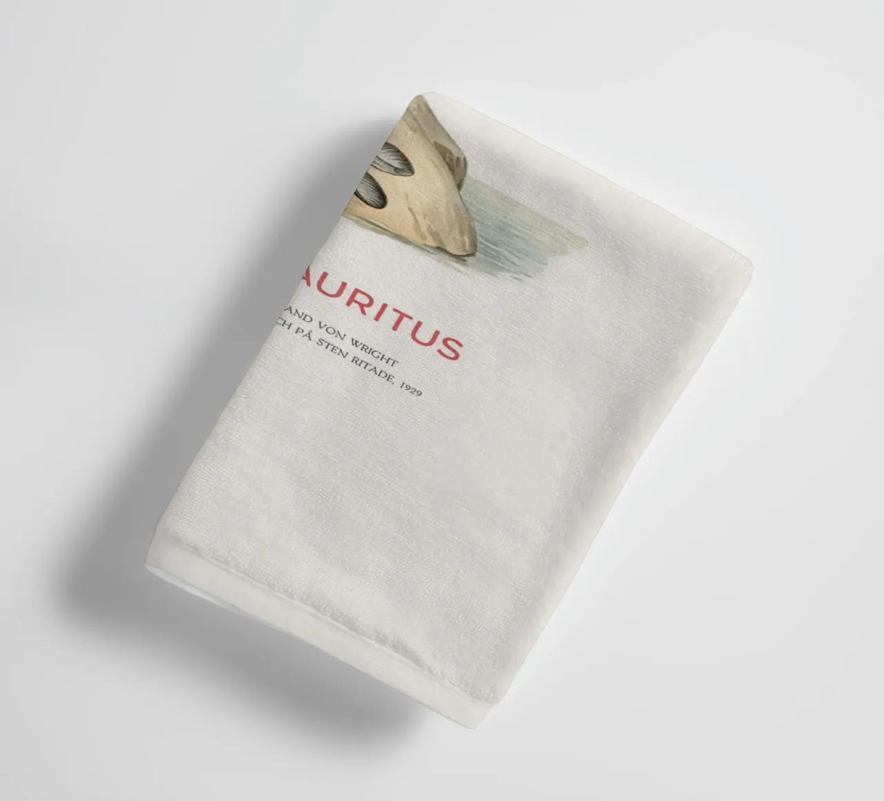Svasso cornuto o Podiceps auritus asciugamano da bagno da Vintagrafica