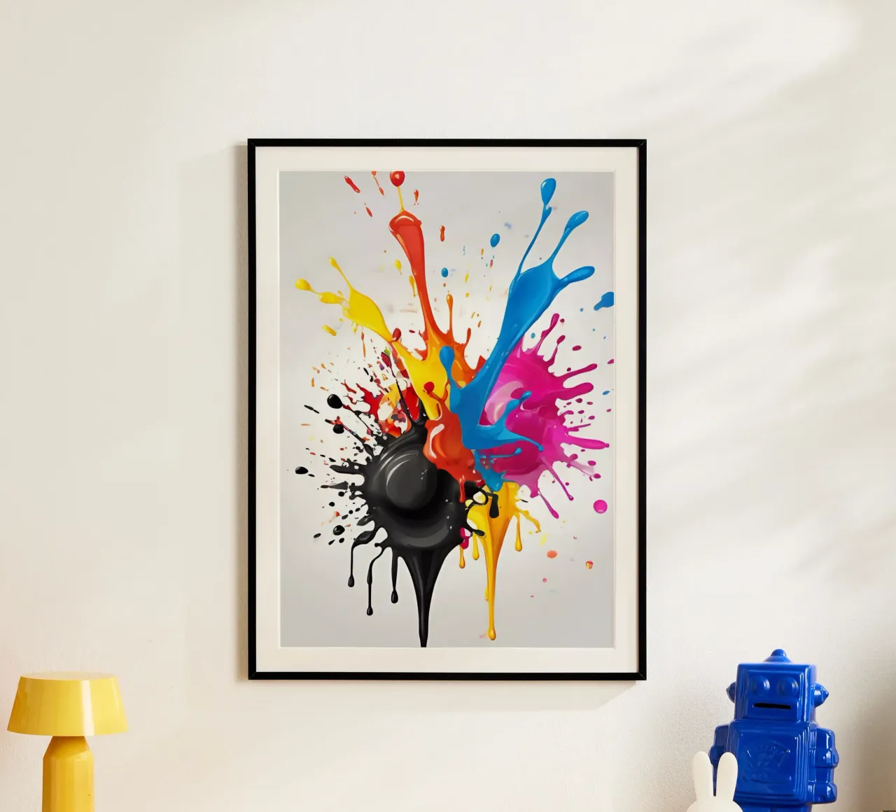 scheggia di vernice 3 poster con telaio in alluminio da Rezh creations