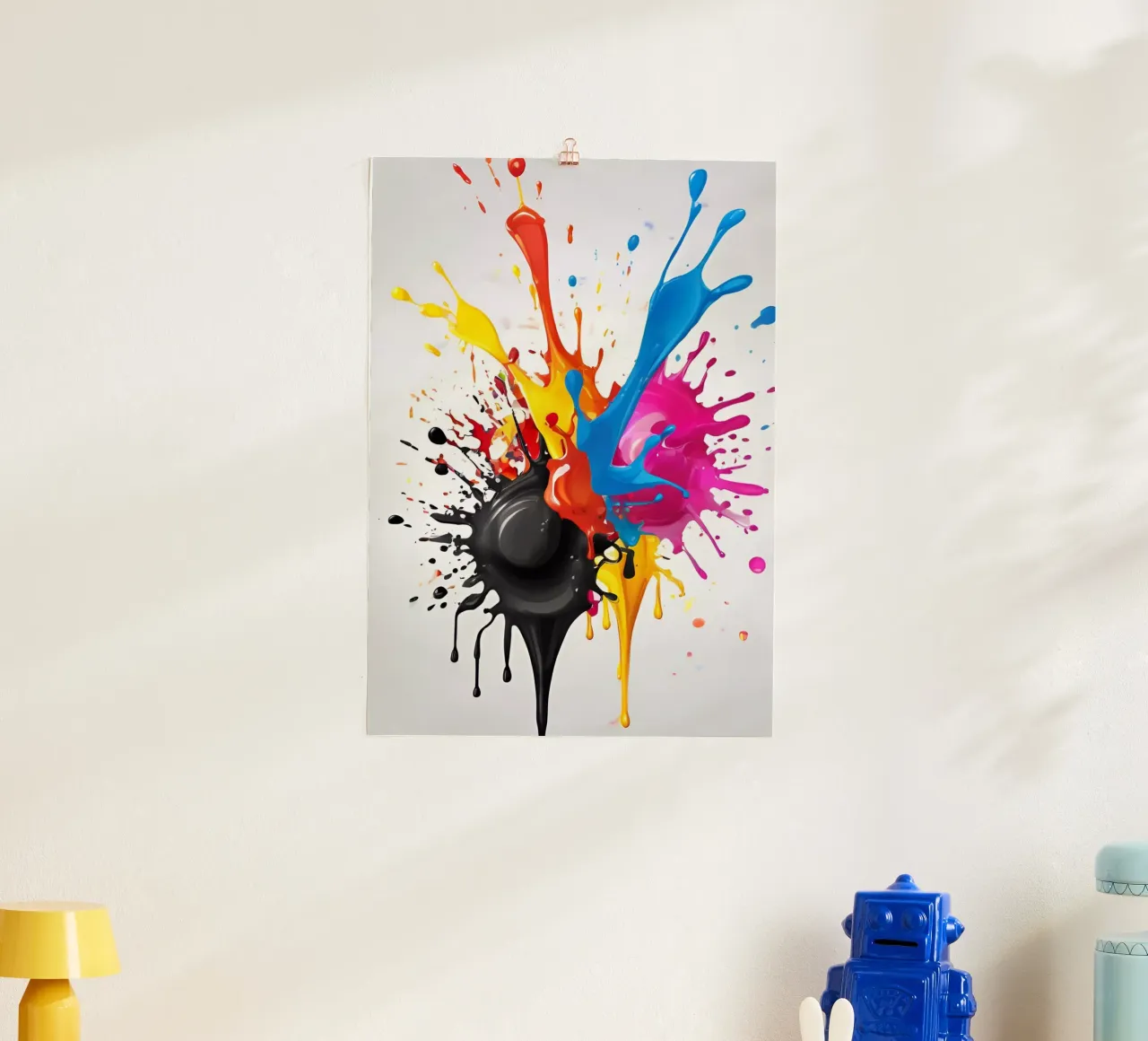 scheggia di vernice 3 poster con telaio in alluminio da Rezh creations