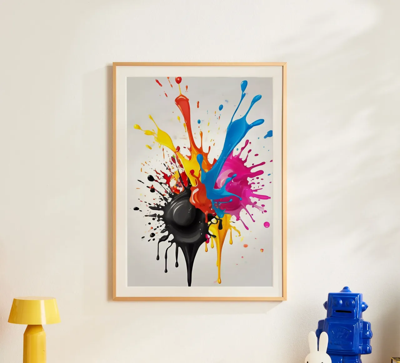 scheggia di vernice 3 poster con telaio in alluminio da Rezh creations
