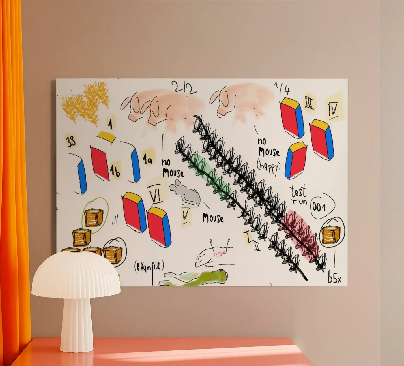 Study Happy Acryl-Glas von Nepomuk