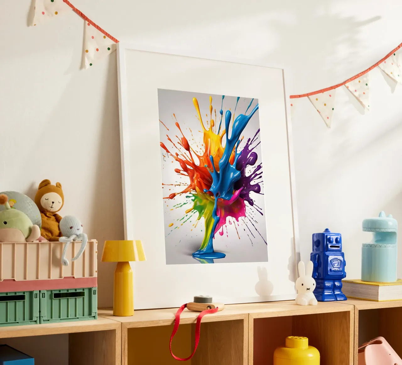 truciolo di vernice 4 poster con telaio in plastica da Rezh creations