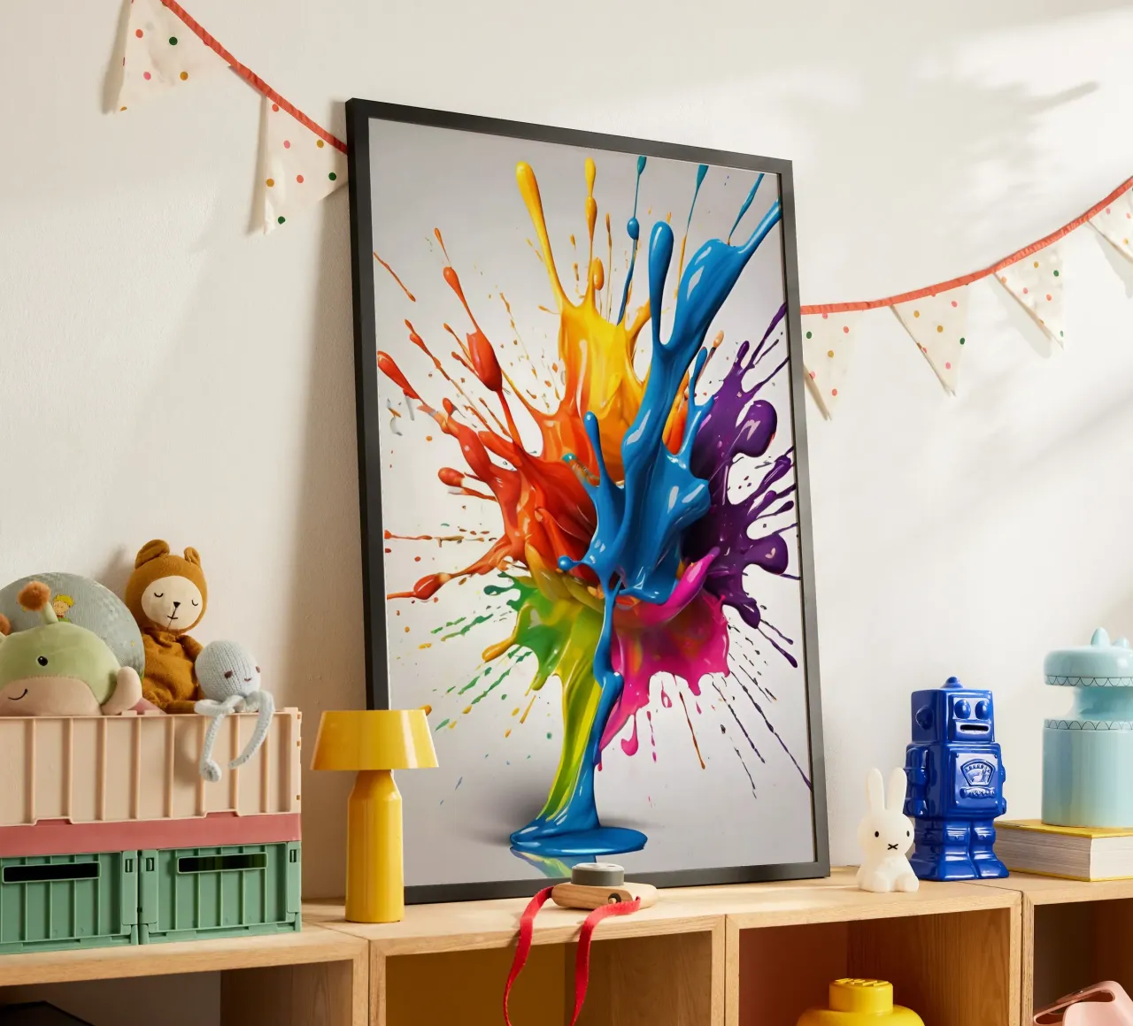 truciolo di vernice 4 poster con telaio in plastica da Rezh creations