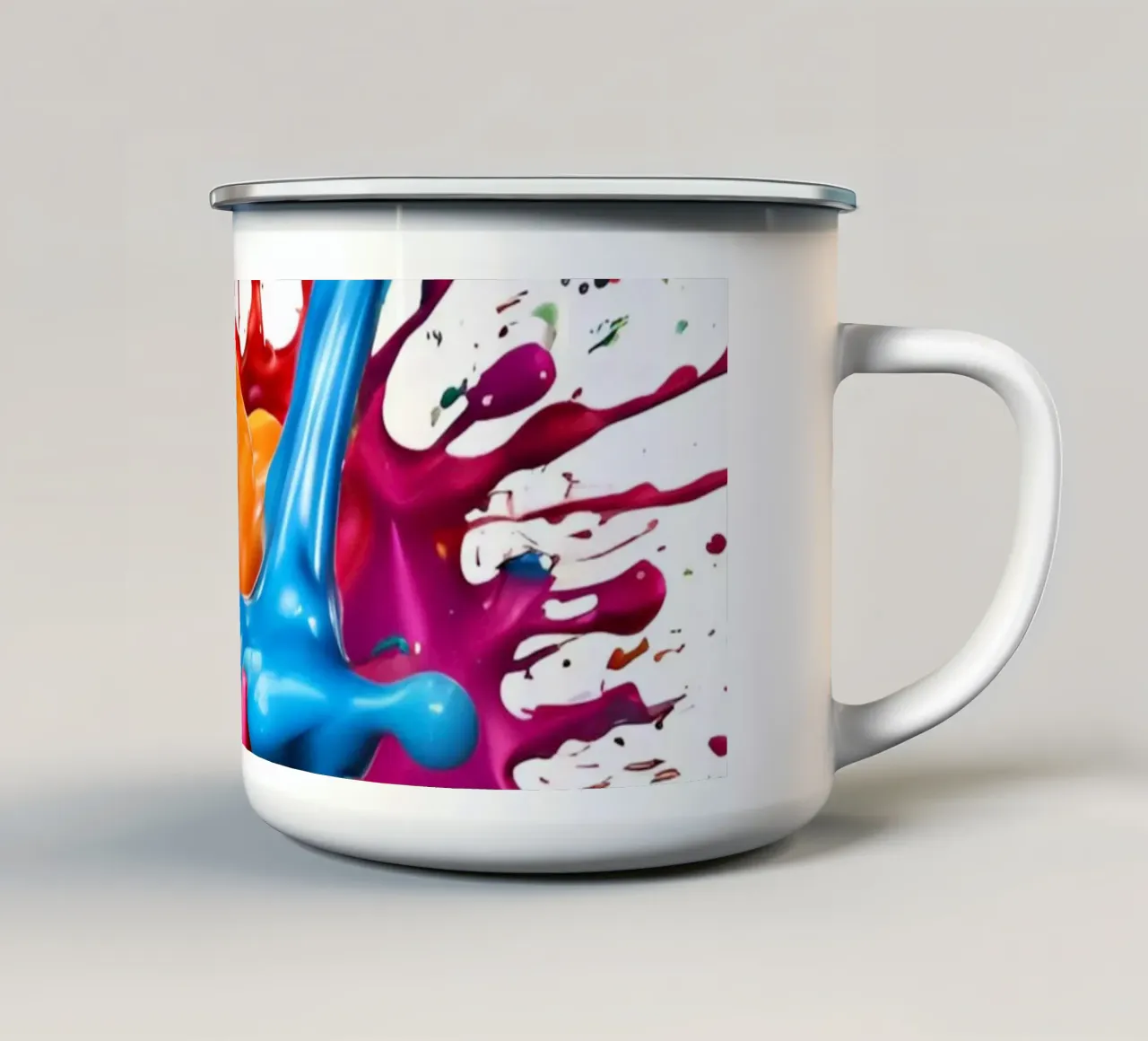 scheggia di vernice 5 tazza in smalto da Rezh creations