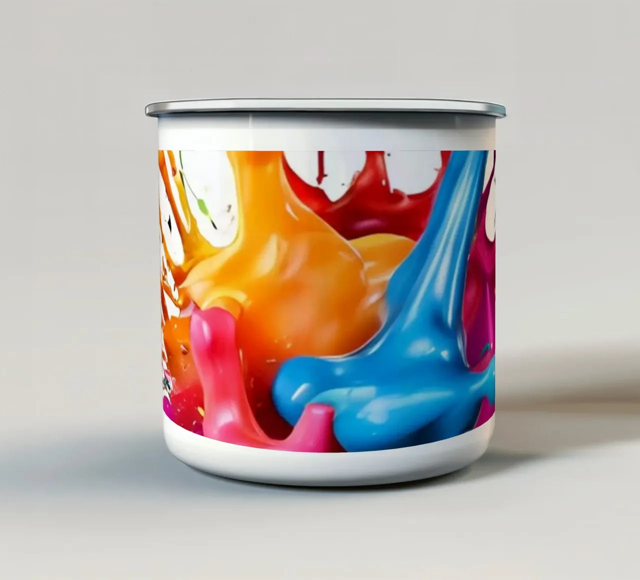 scheggia di vernice 5 tazza in smalto da Rezh creations