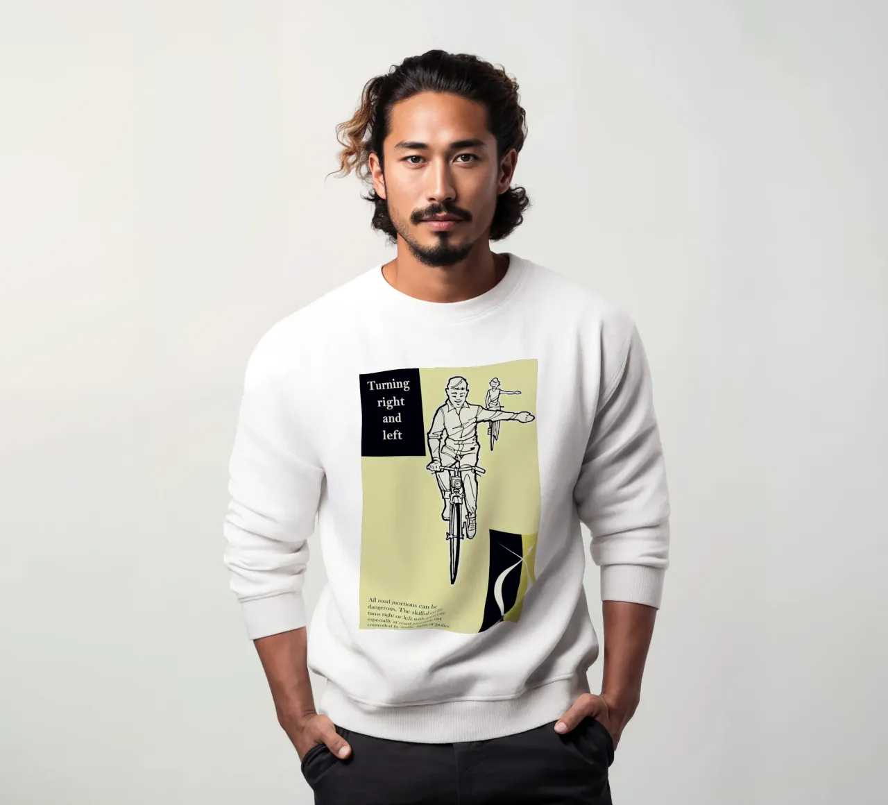 Turn Right and Left sudadera de Hemingway Design