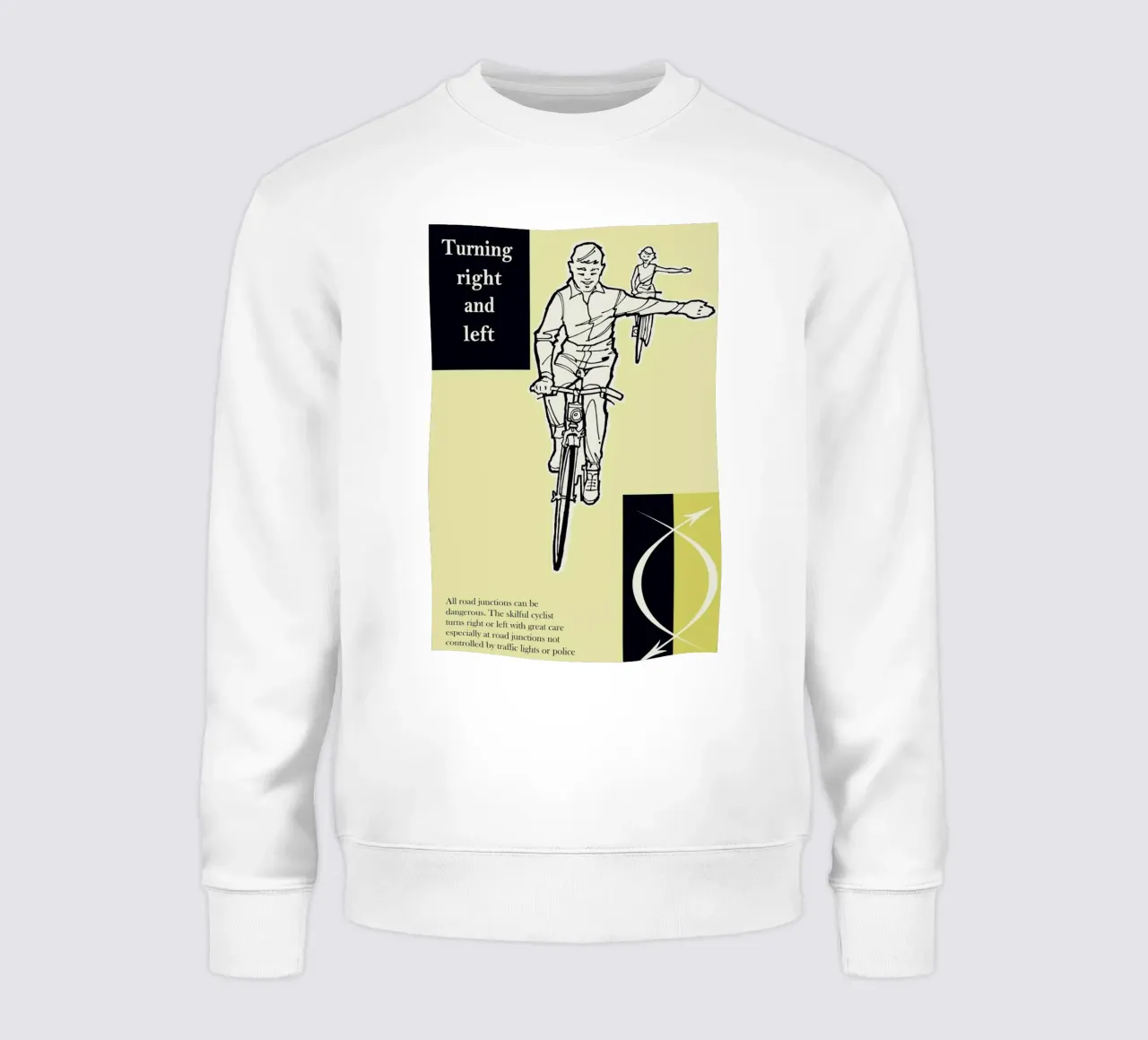 Turn Right and Left sudadera de Hemingway Design