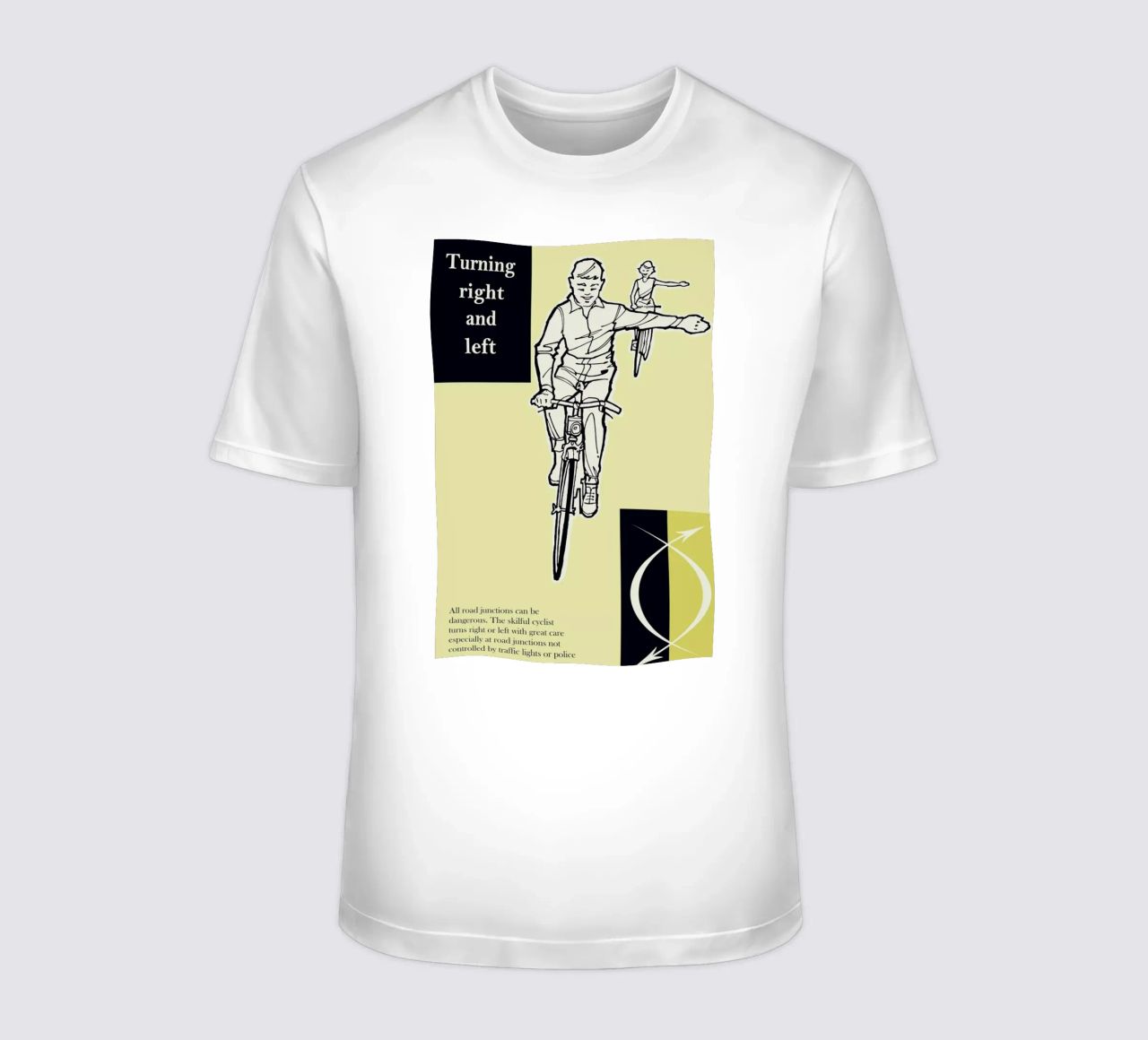 Turn Right and Left t-shirt da Hemingway Design