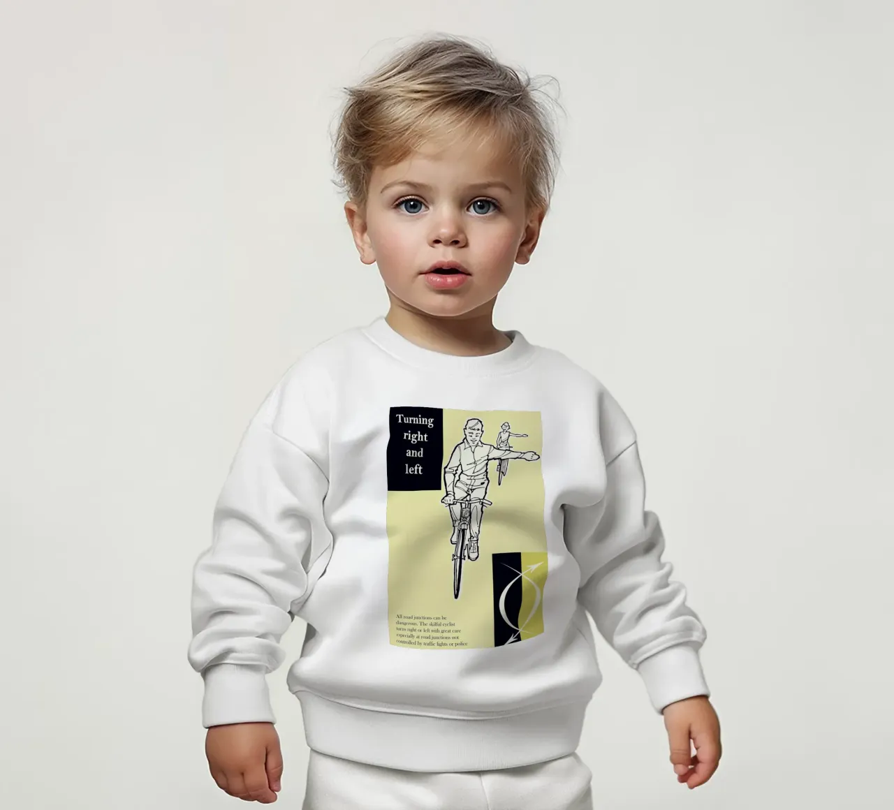 Turn Right and Left felpa neonato da Hemingway Design