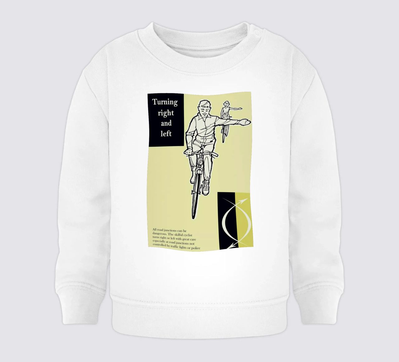Turn Right and Left felpa neonato da Hemingway Design