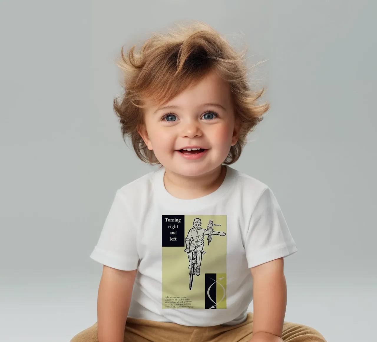 Turn Right and Left maglietta neonato da Hemingway Design