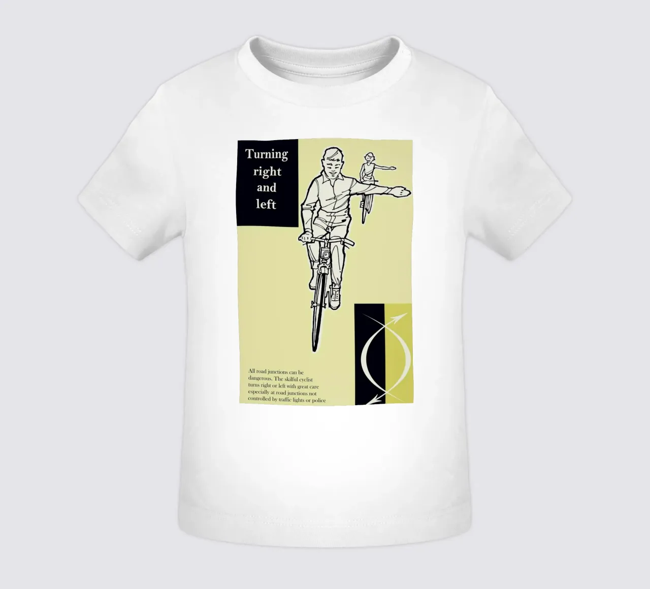 Turn Right and Left maglietta neonato da Hemingway Design