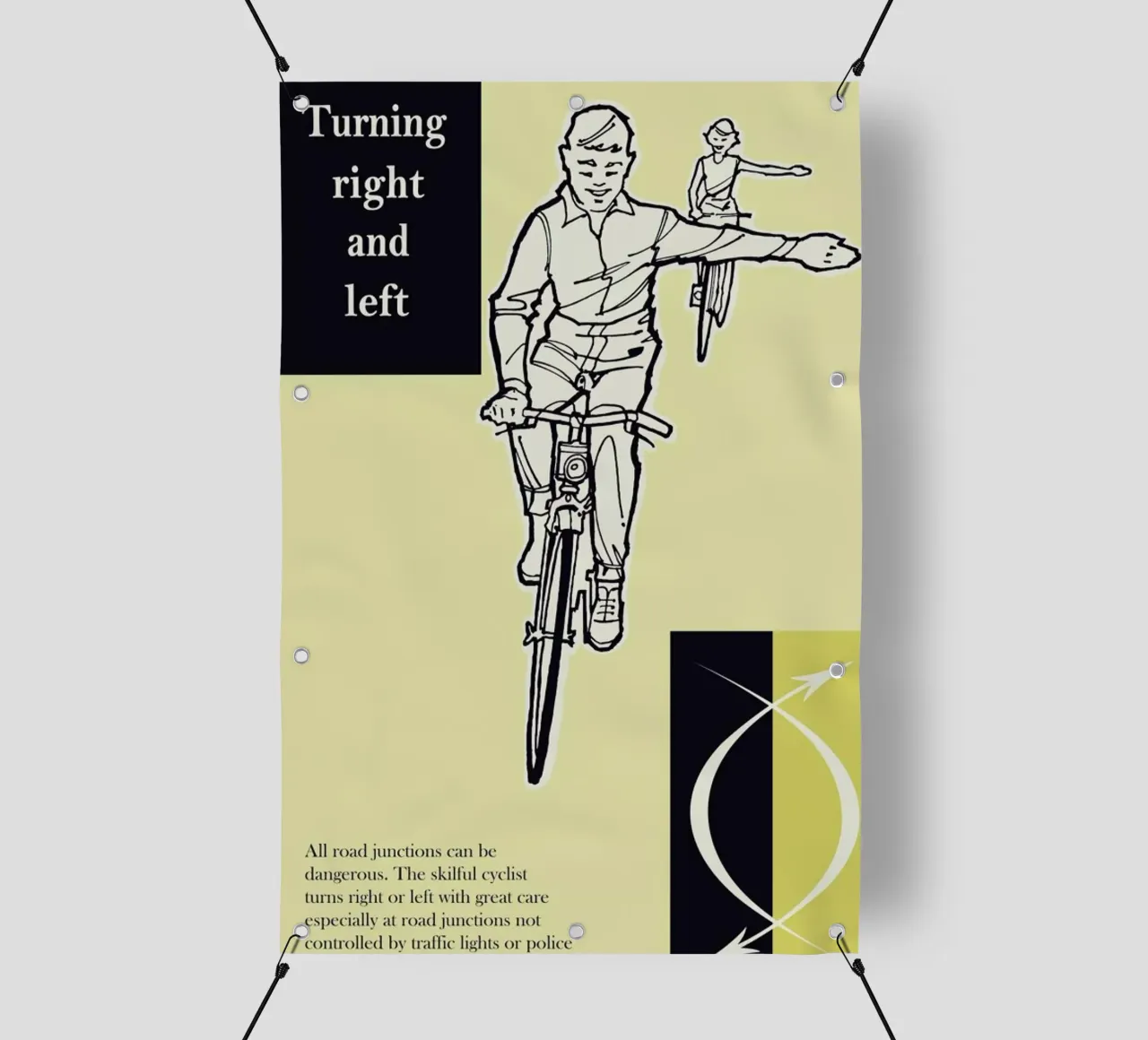 Turn Right and Left telo in pvc da Hemingway Design
