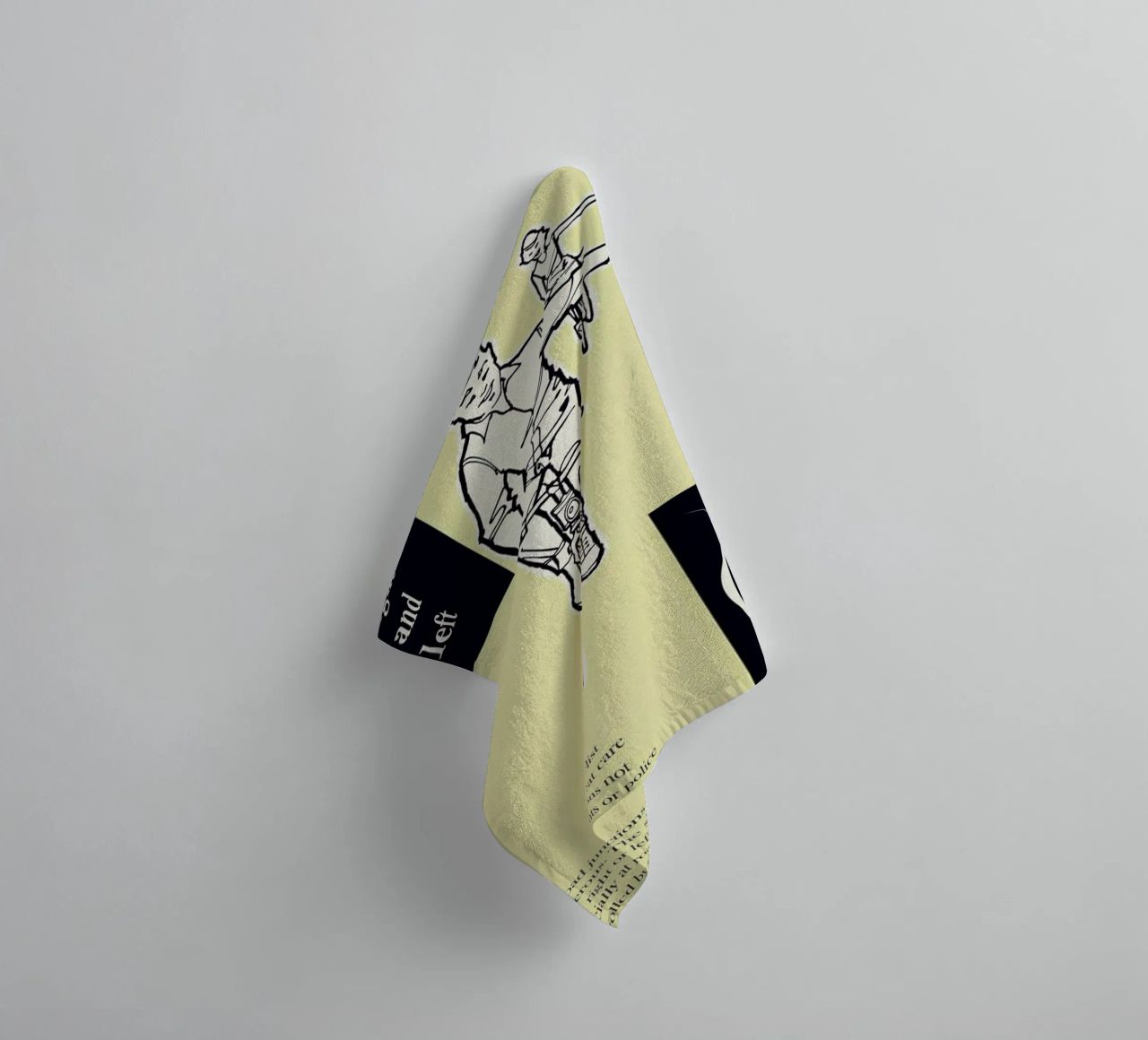 Turn Right and Left asciugamano da bagno da Hemingway Design