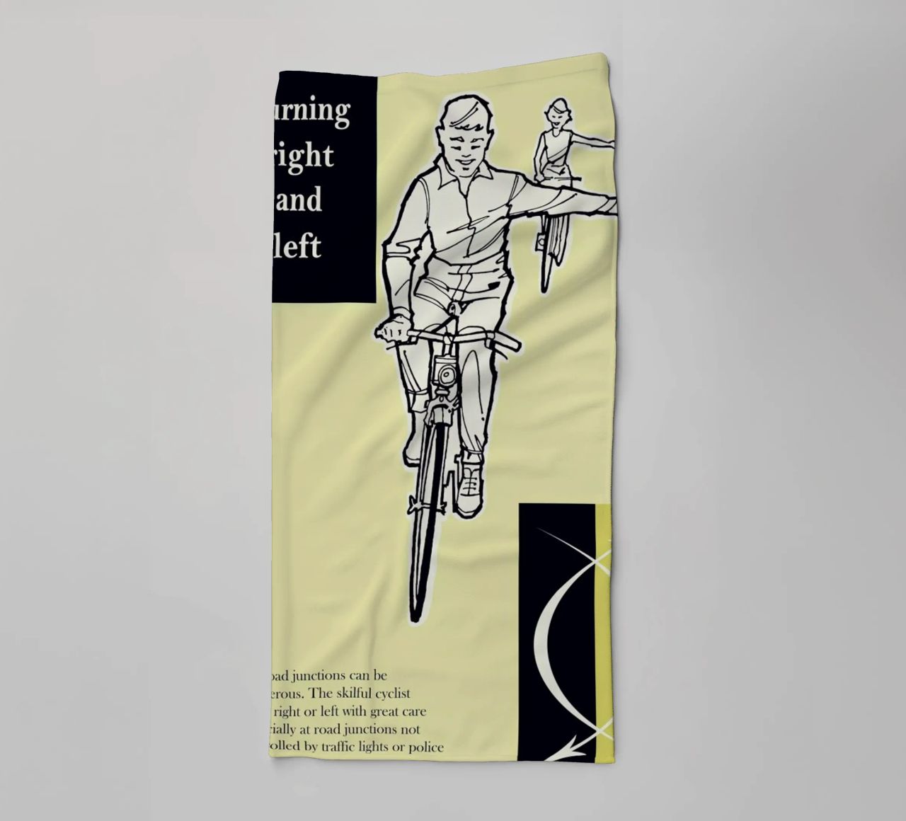 Turn Right and Left asciugamano da bagno da Hemingway Design