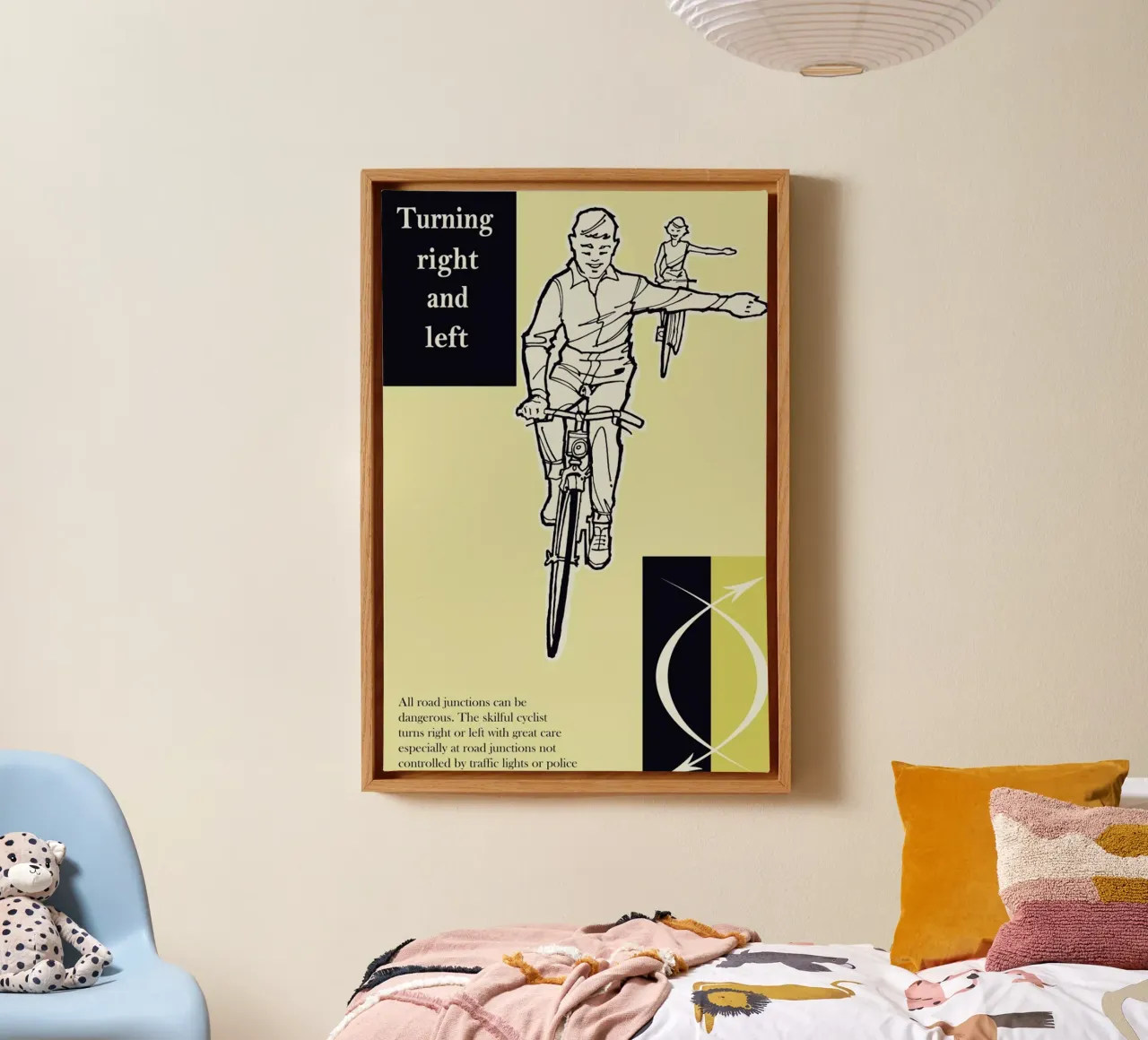Turn Right and Left tela con Cornice a cassetta da Hemingway Design